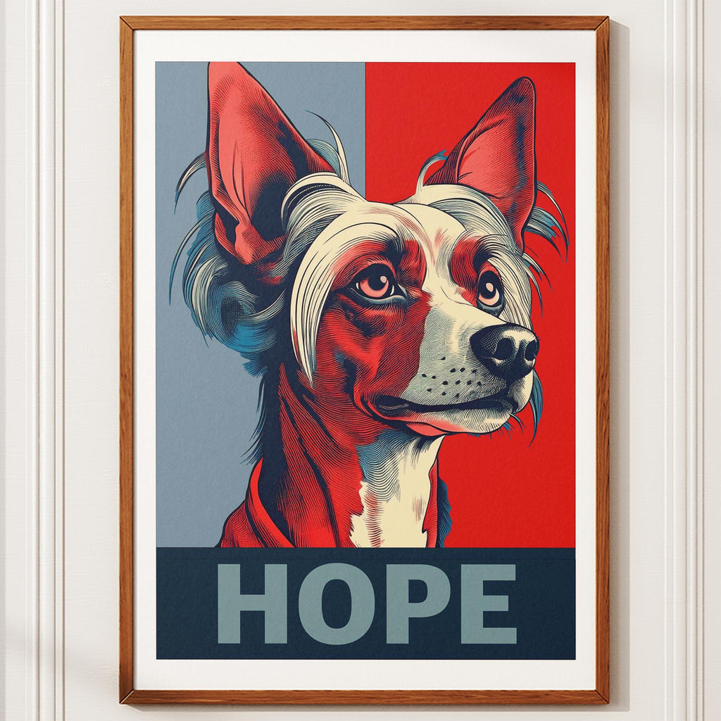Chinese Crested HOPE Series Inspired by the Obama Poster image 10