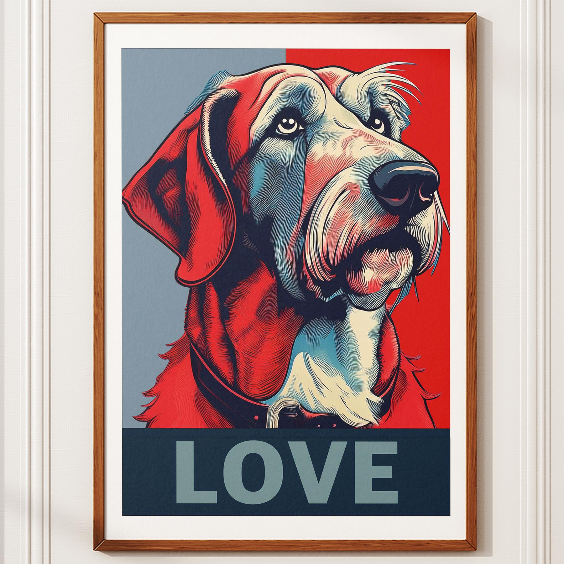 Irish Wolfhound LOVE Series Inspired by the Obama Poster image 10