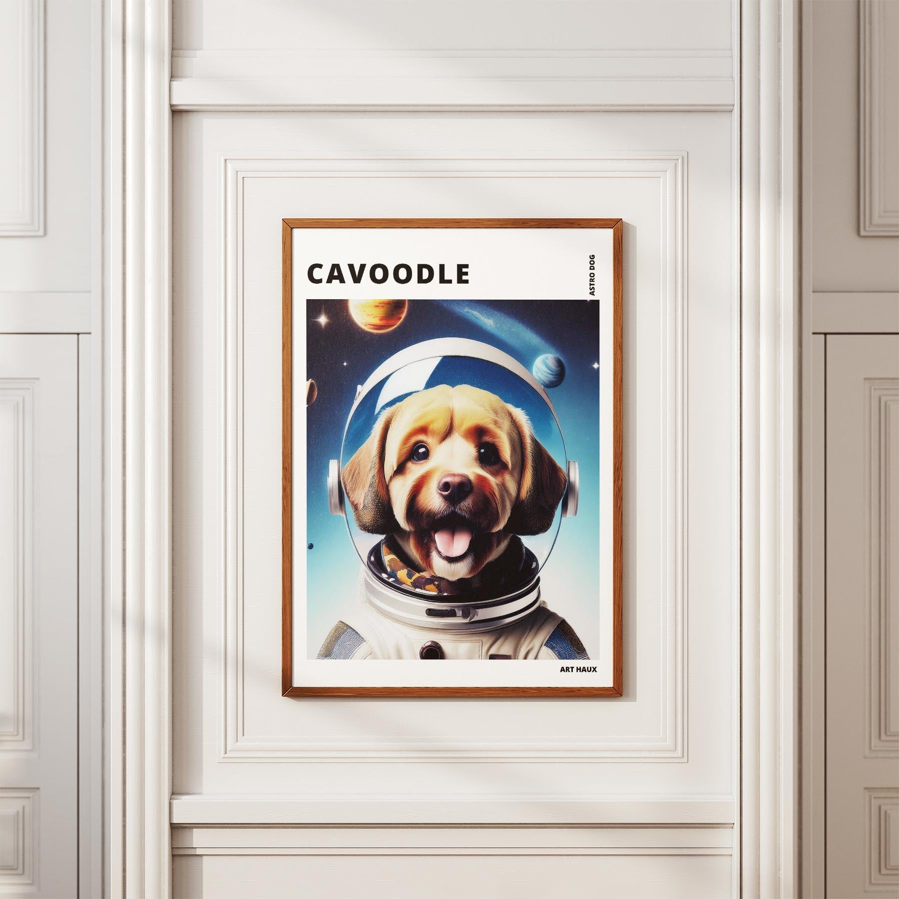 Cavoodle Astronaut Dog Series with Text Astro Dog image 3