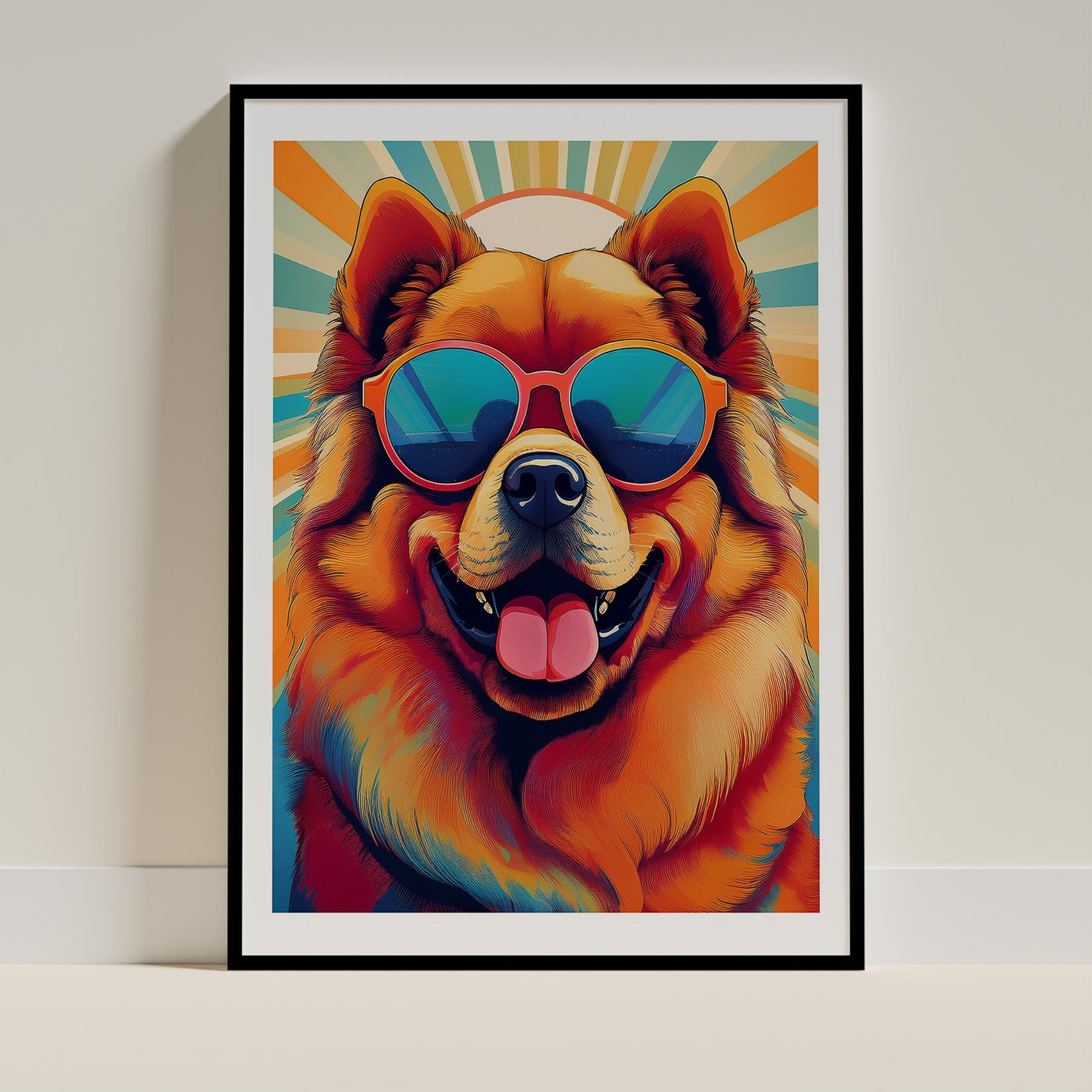 Chow Chow In Colourful Sunnies 1 image 0