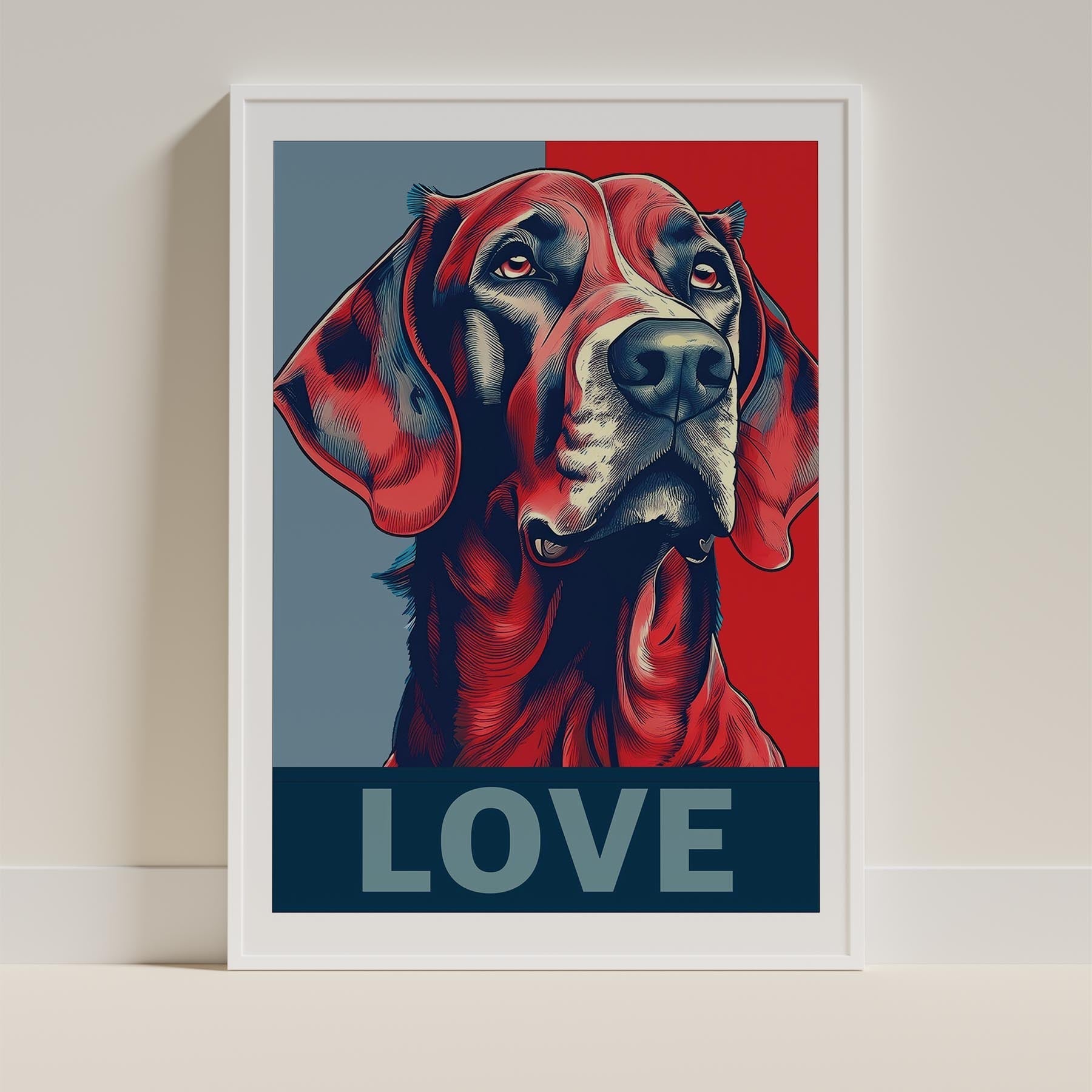 Gordon Setter LOVE Series Inspired by the Obama Poster image 9