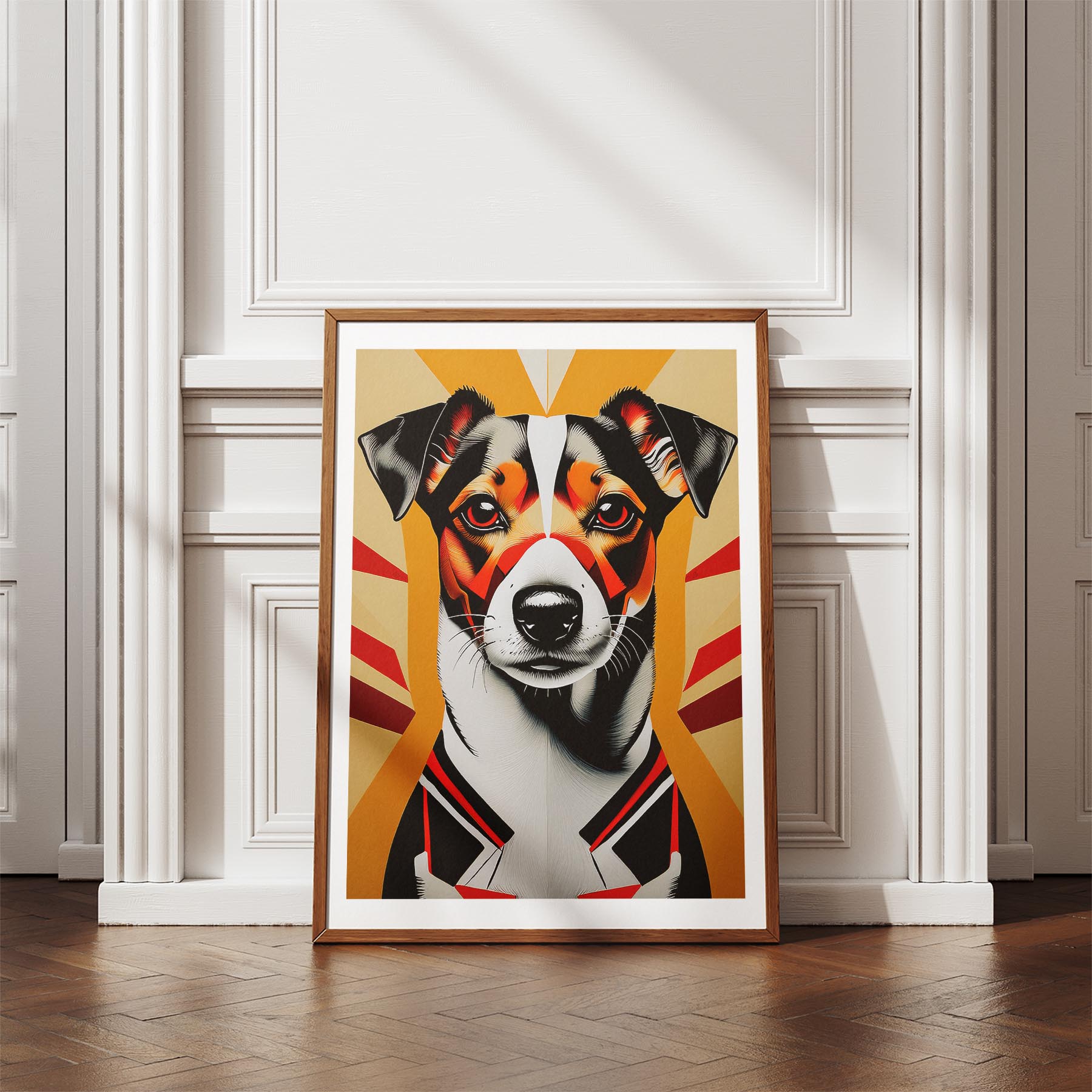 Jack Russell Geometric Orange Series image 4