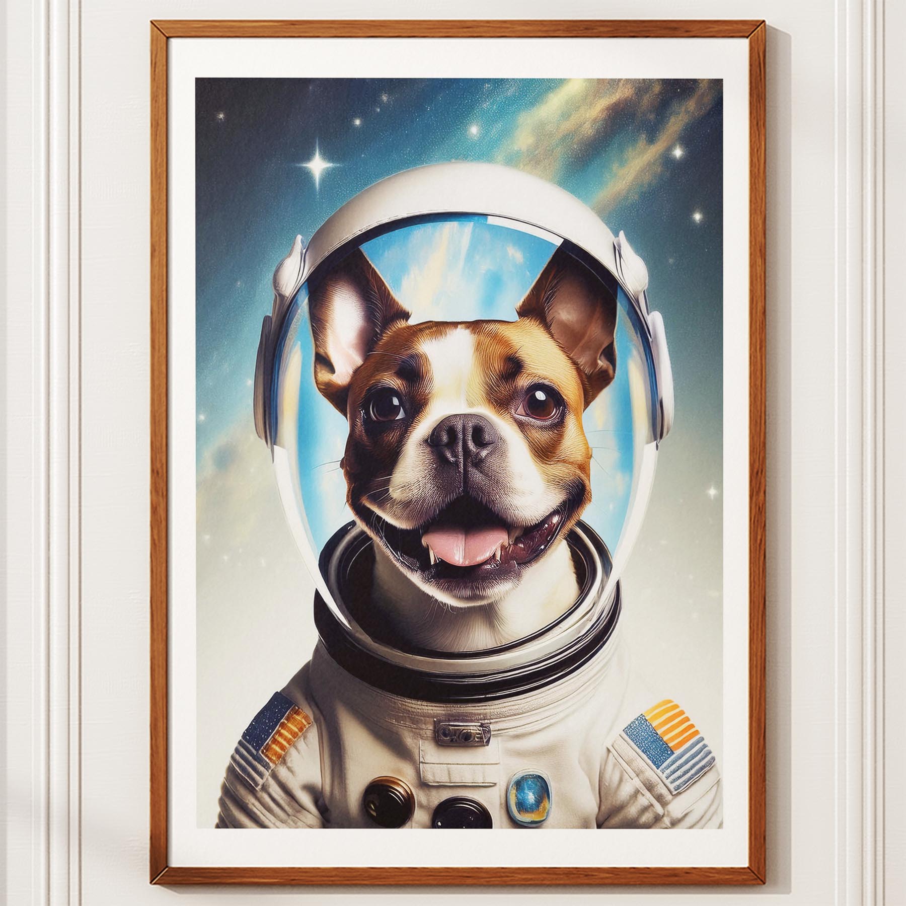 Boston Terrier Astronaut Dog Series image 10