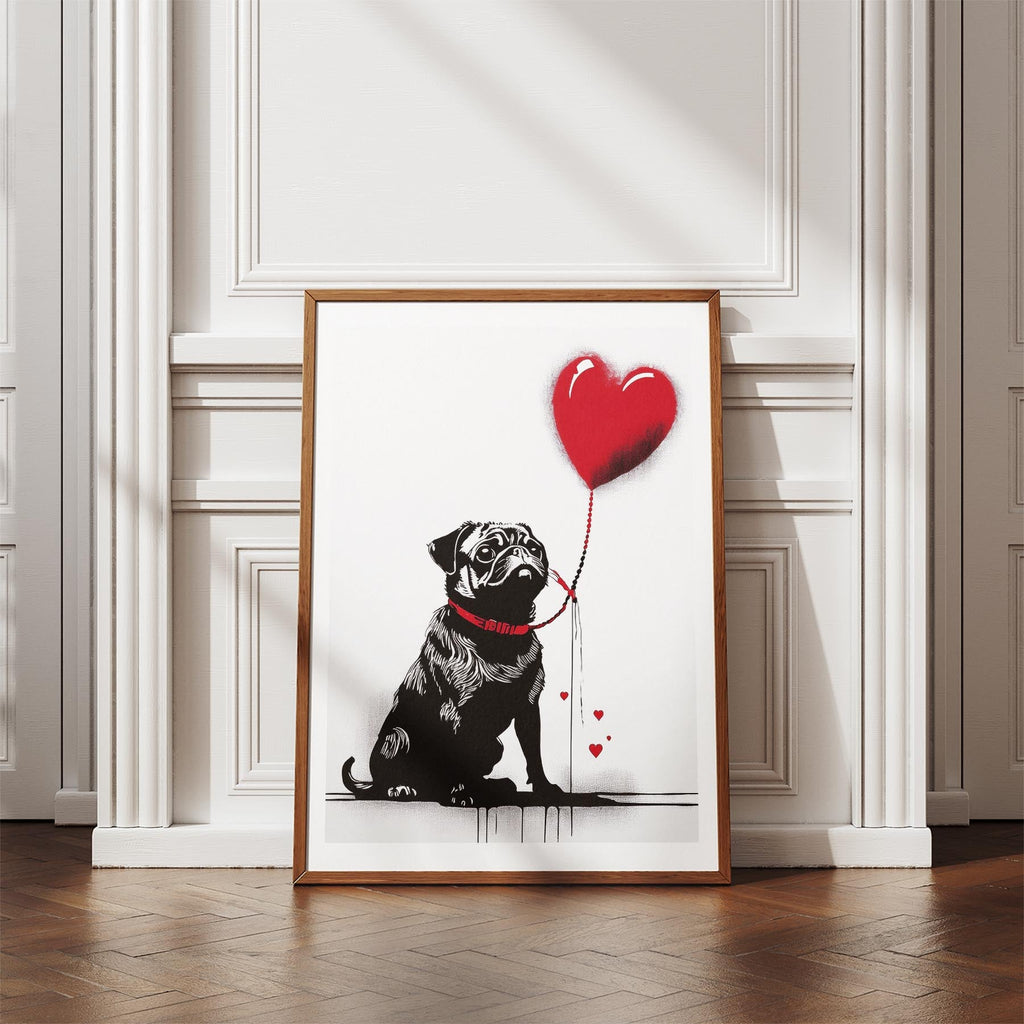 Pug DOGSY Series inspired by the Art of Banksy image 4