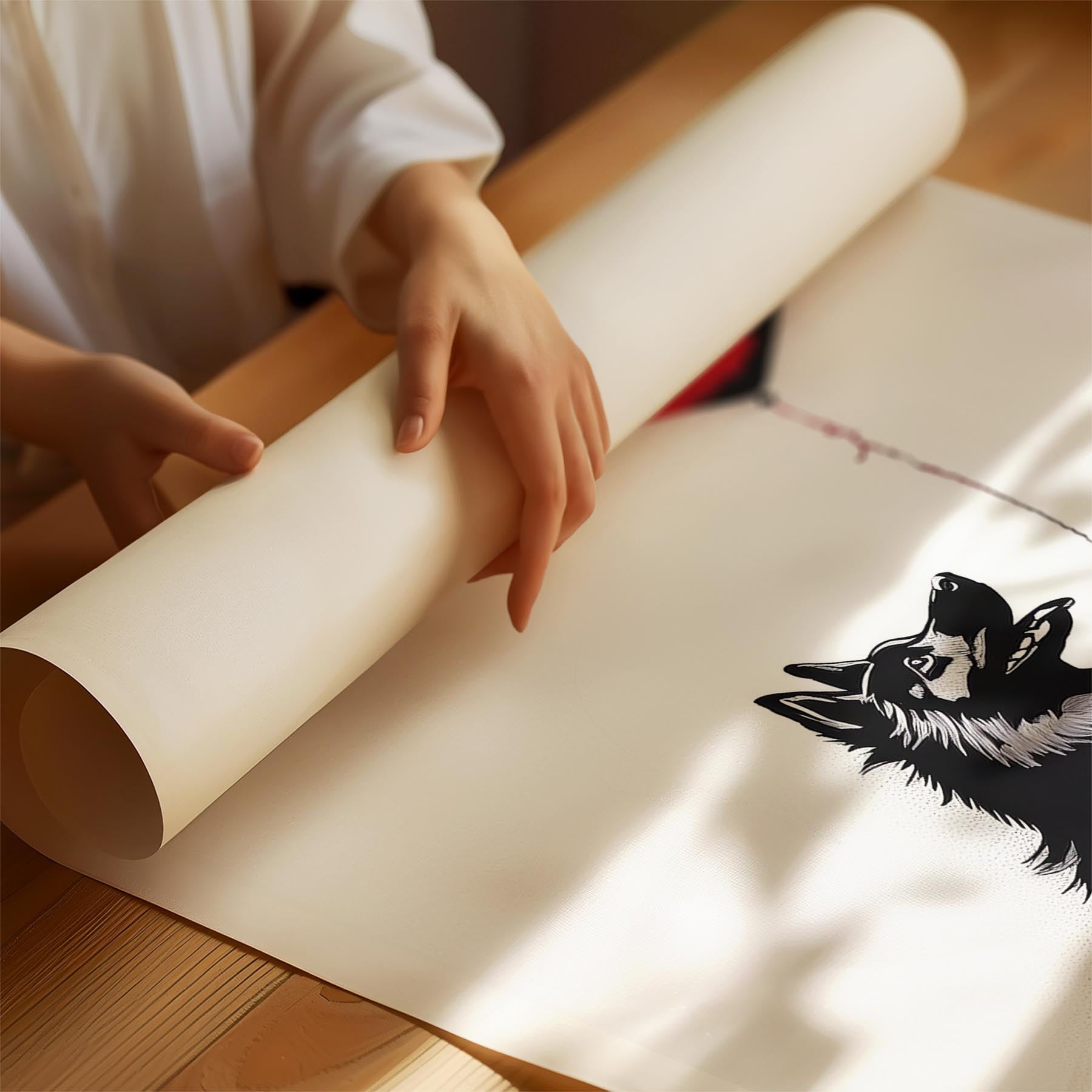 Samoyed DOGSY Series inspired by the Art of Banksy image 1