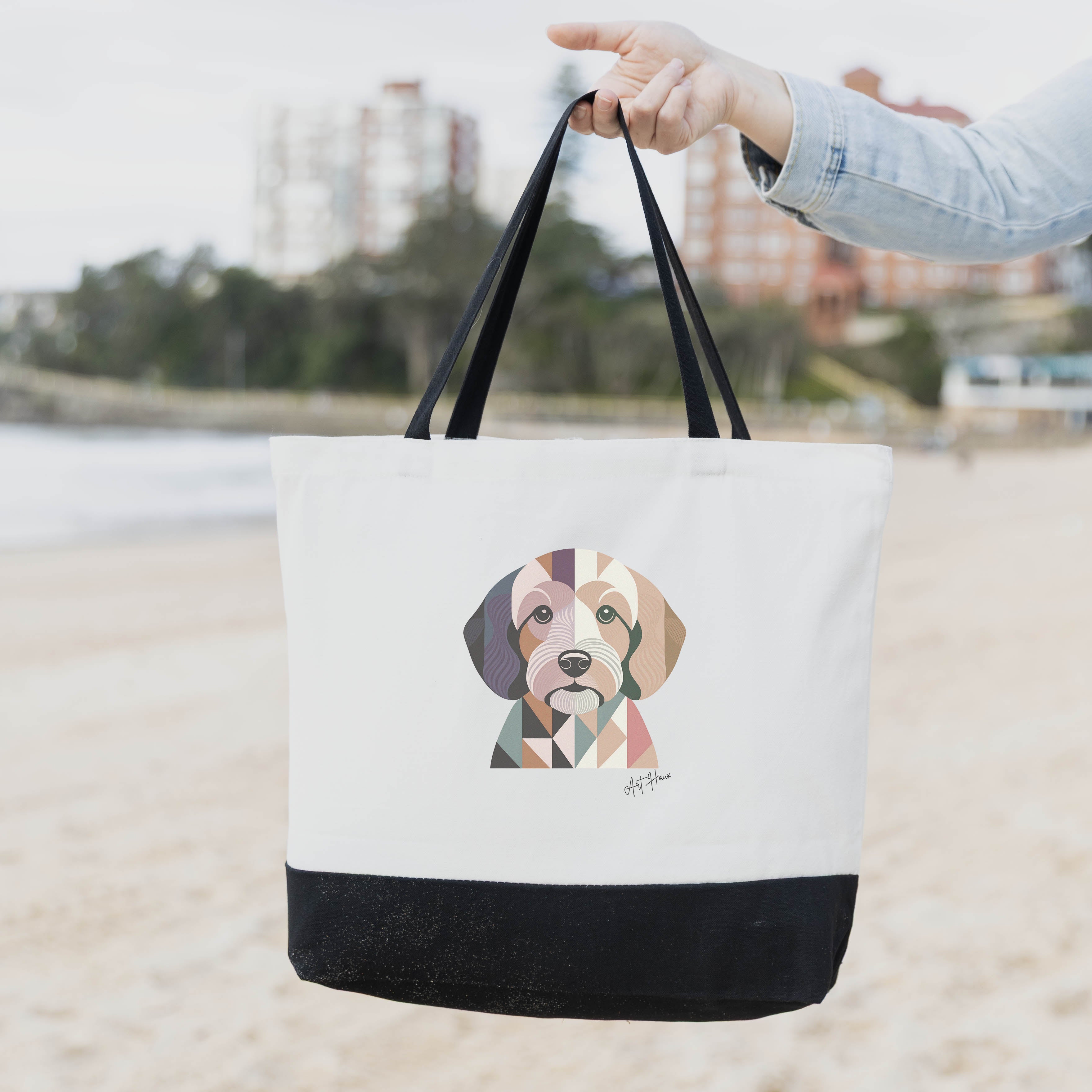 Cockapoo Vintage Chic Graphic Bag image 1