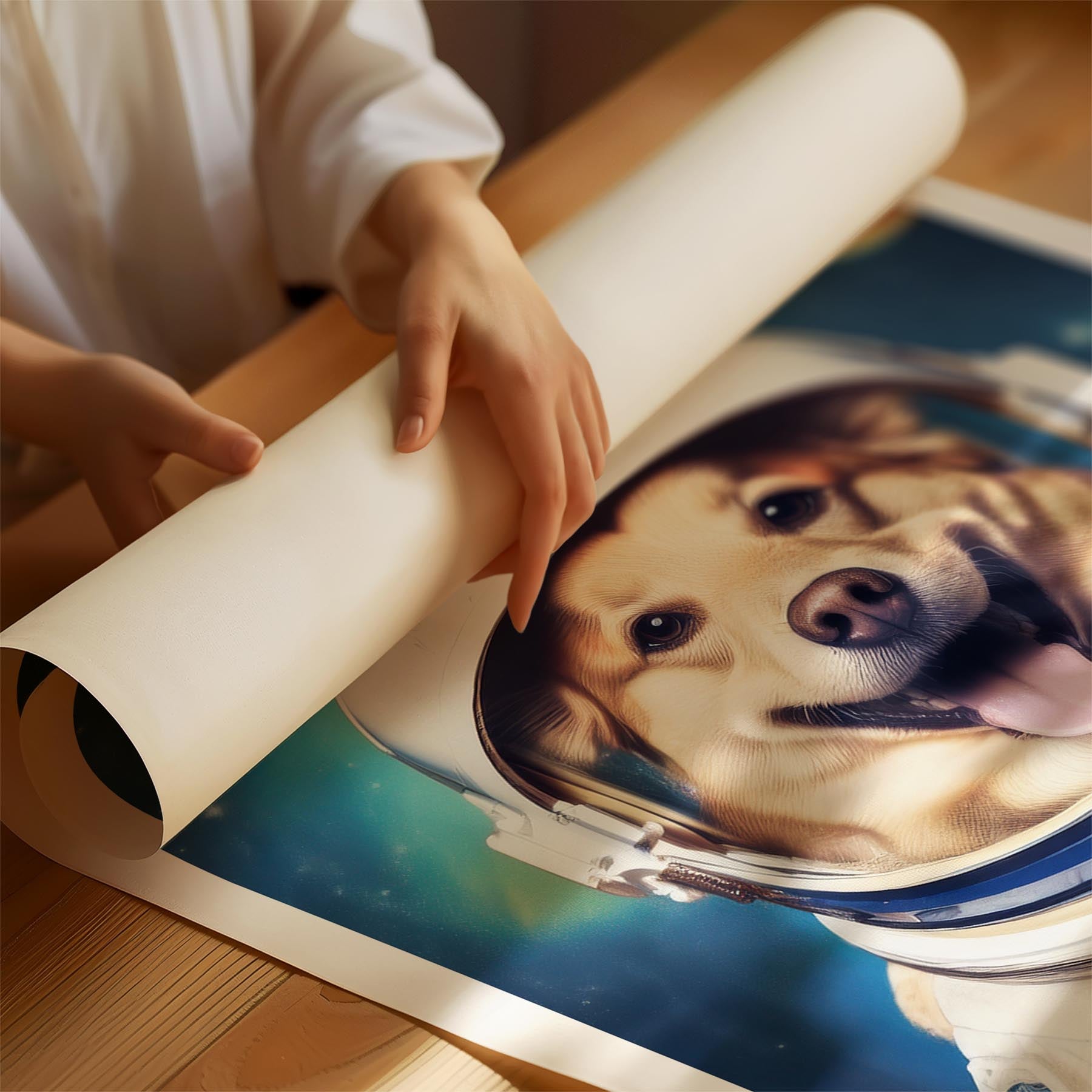 German Spitz Astronaut Dog Series image 1