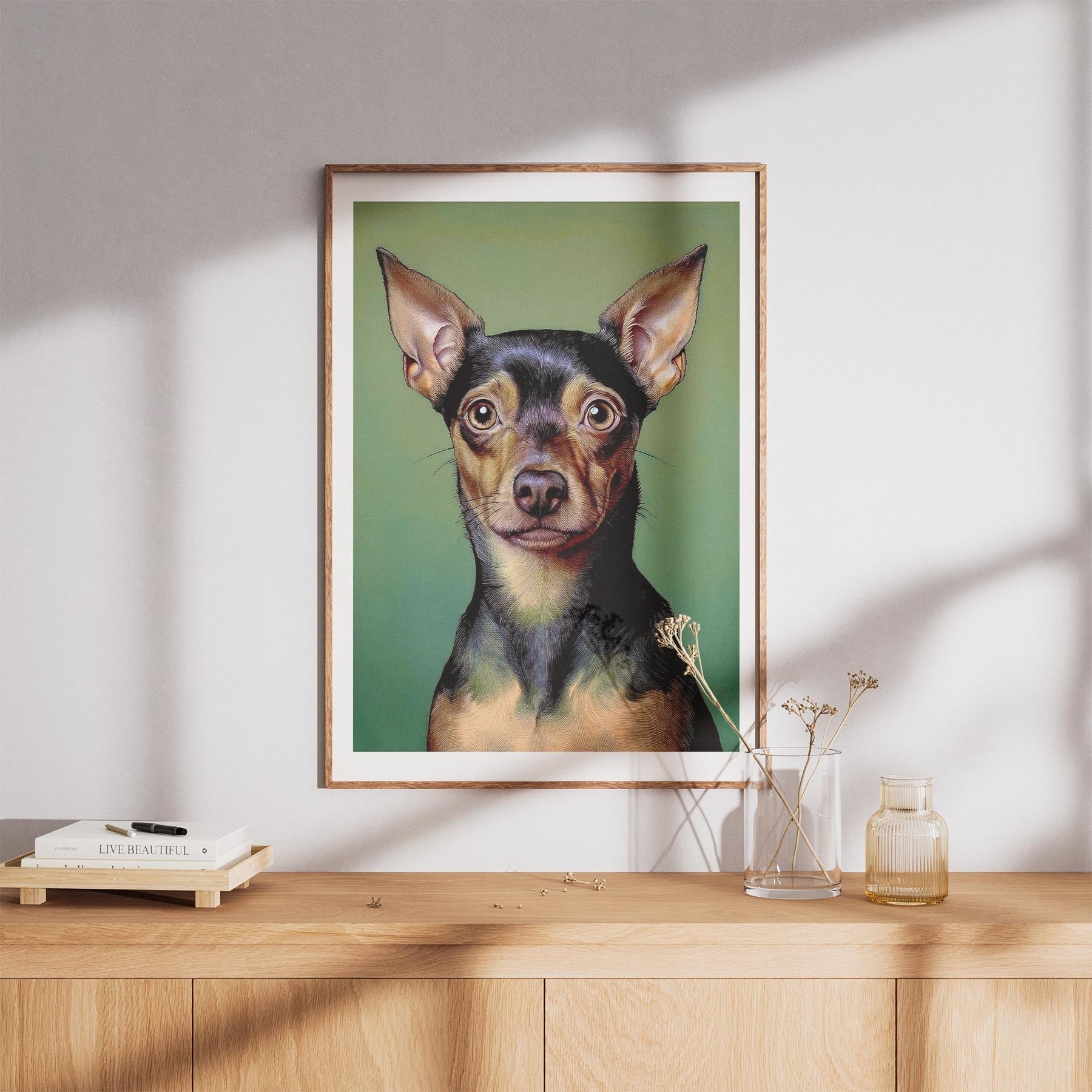 Miniature Pinscher Green Painted Series image 8