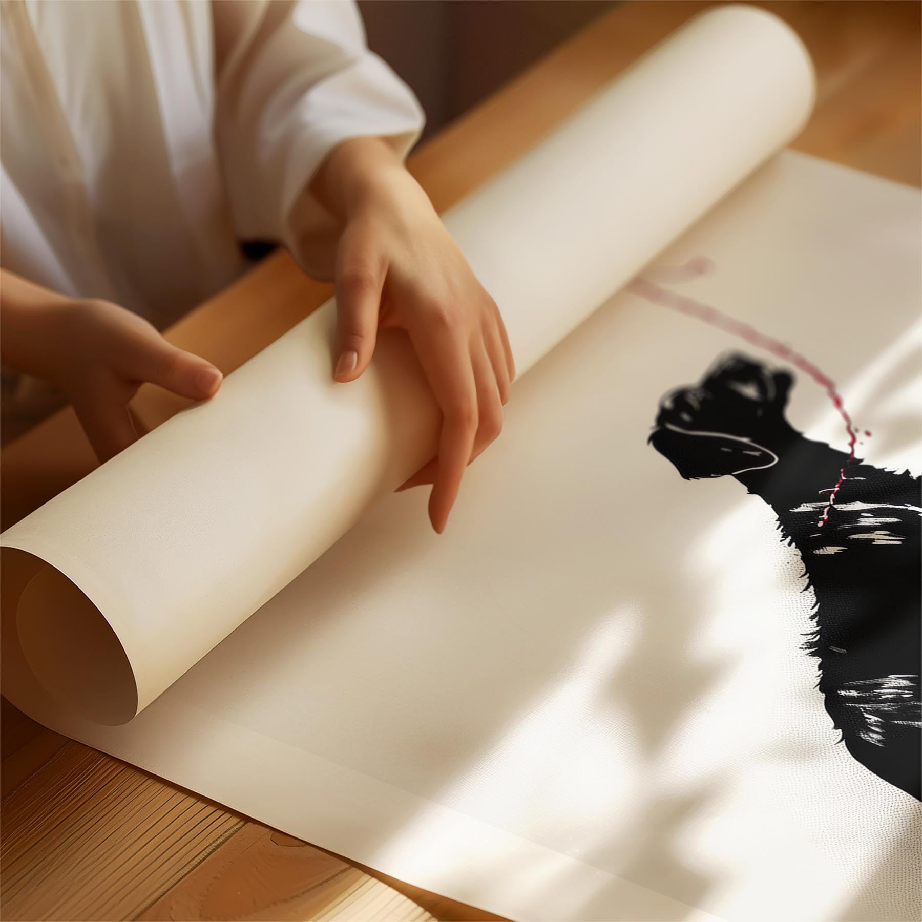 German Pointer DOGSY Series inspired by the Art of Banksy with text Dogsy image 1