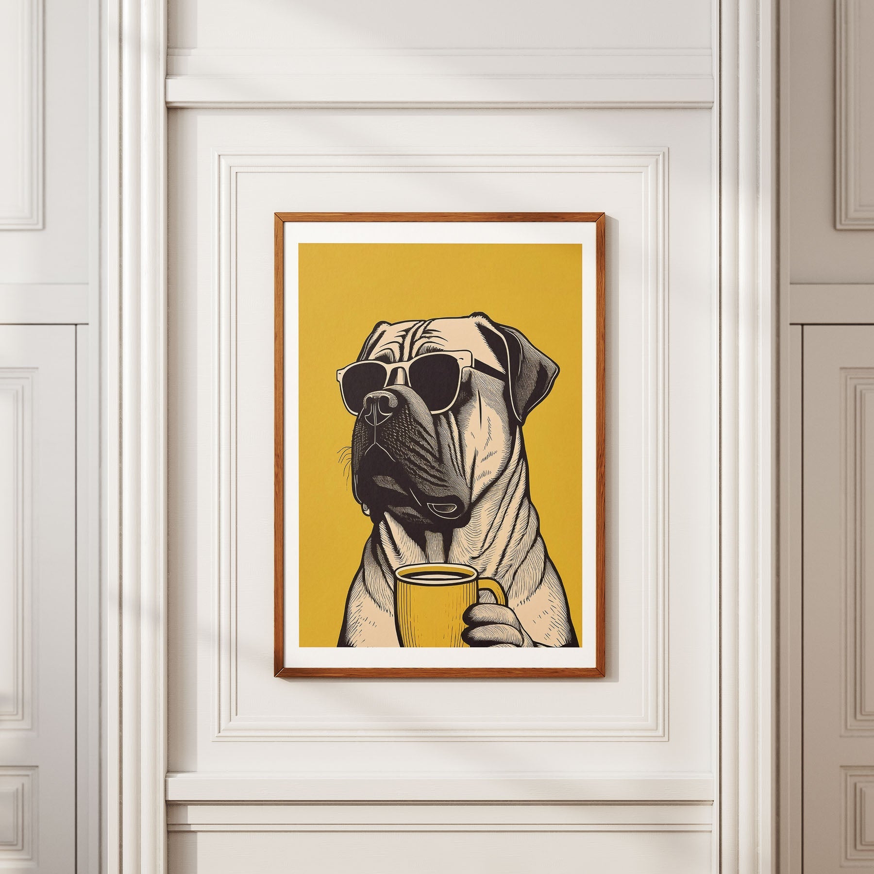 Bull Mastiff Chillin Coffee Dog image 2