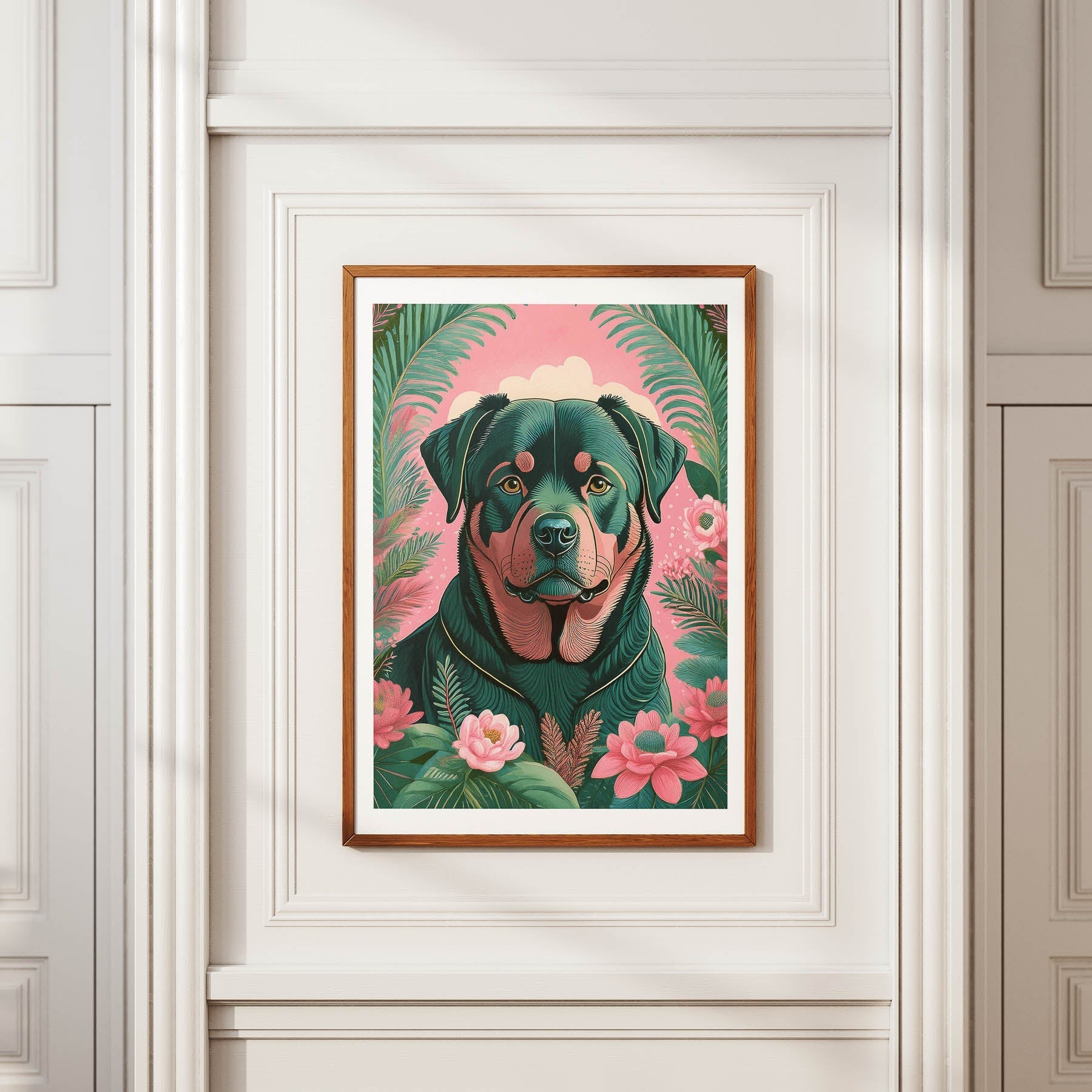 Rottweiler Flowery Dog image 3