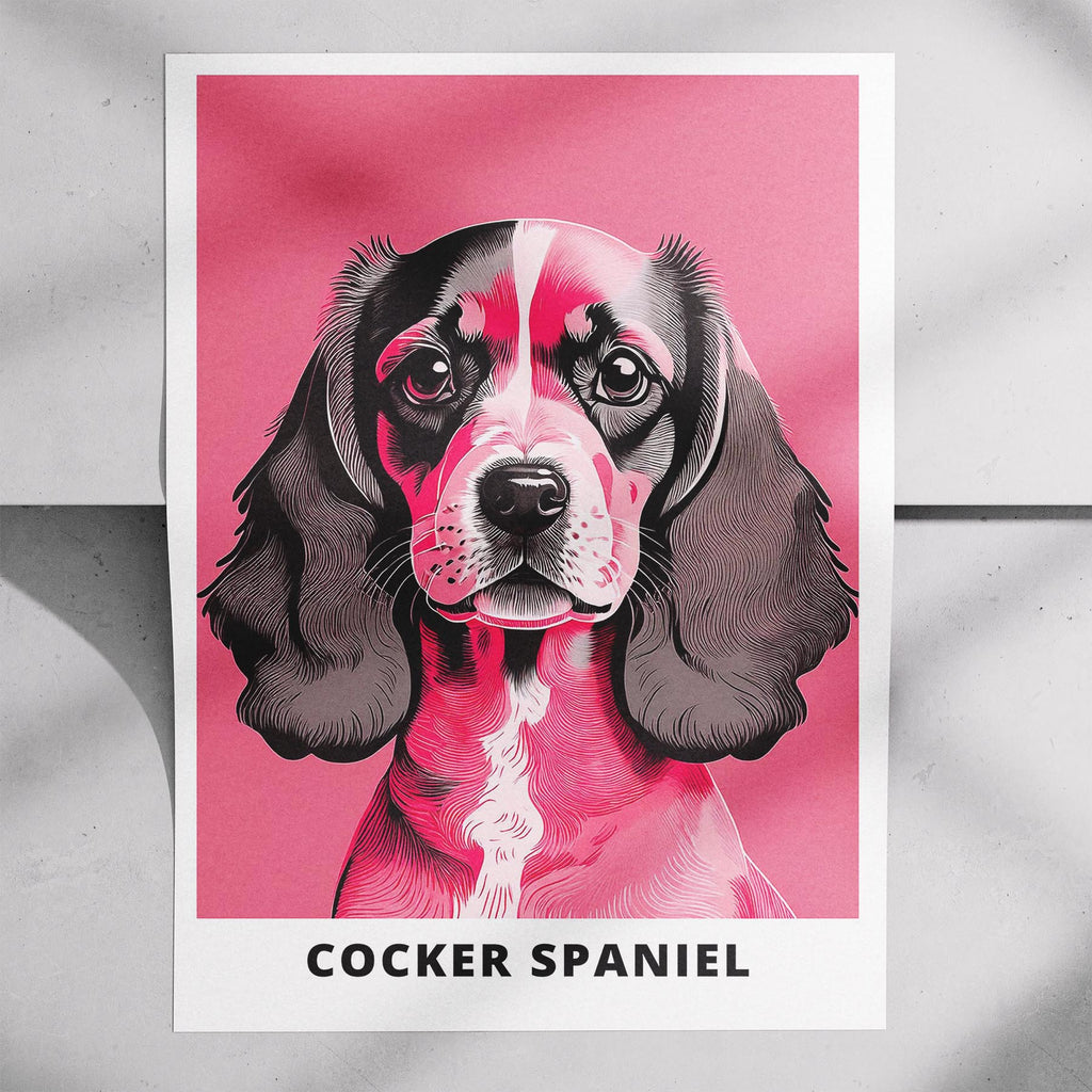 Cocker Spaniel Pink and Black Dog Series 1 image 7