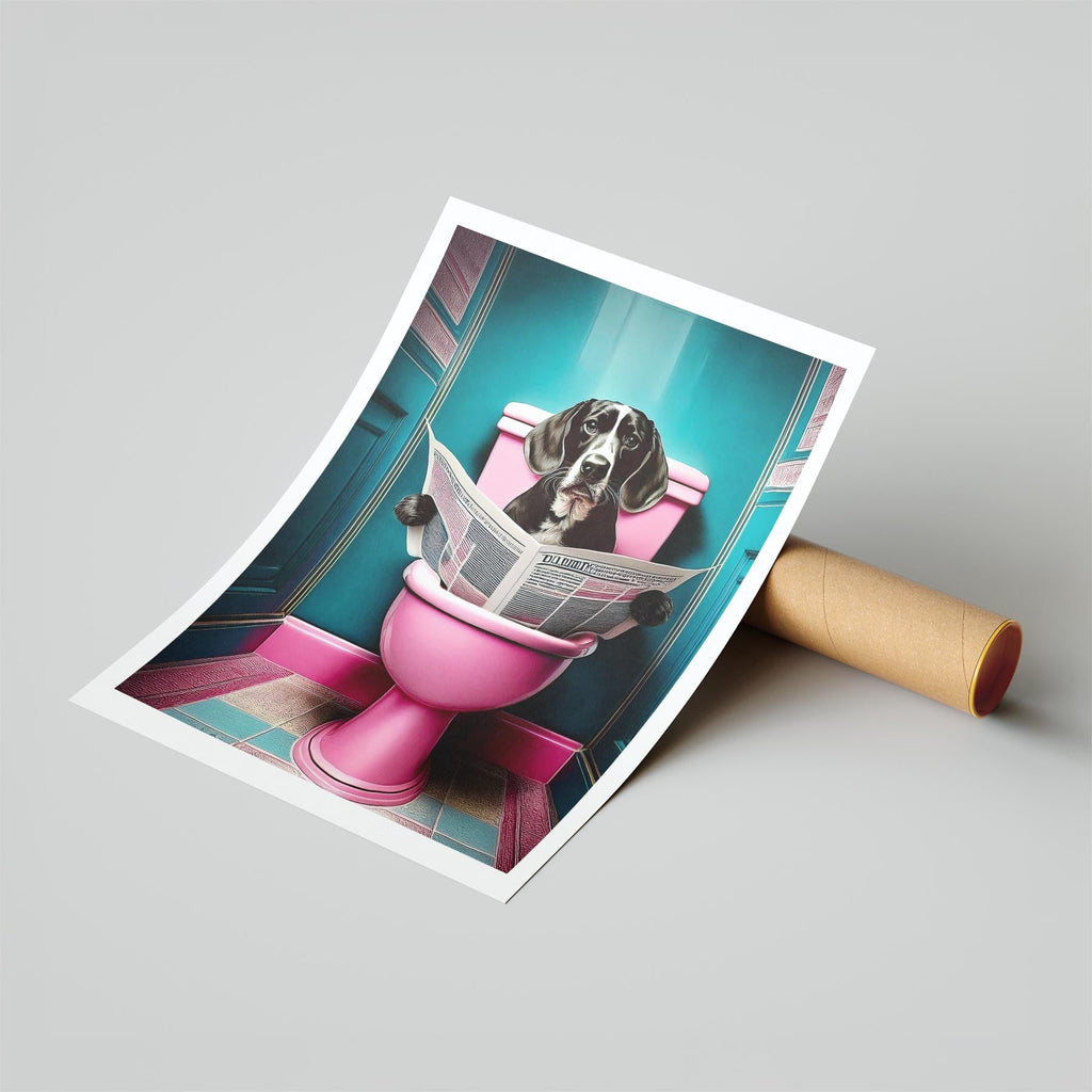 Beagle Toilet Dogs PInk and Turquise image 6