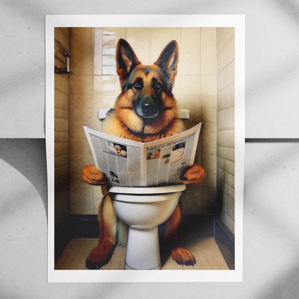 German Shepherd Toilet Humour Dog Series 1 image 7