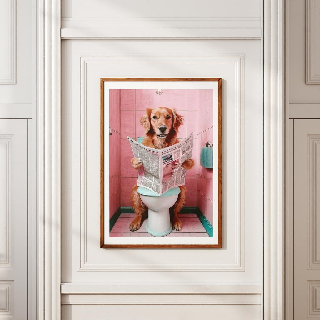 Golden Retriever Toilet Humour Dog Series 4 image 3