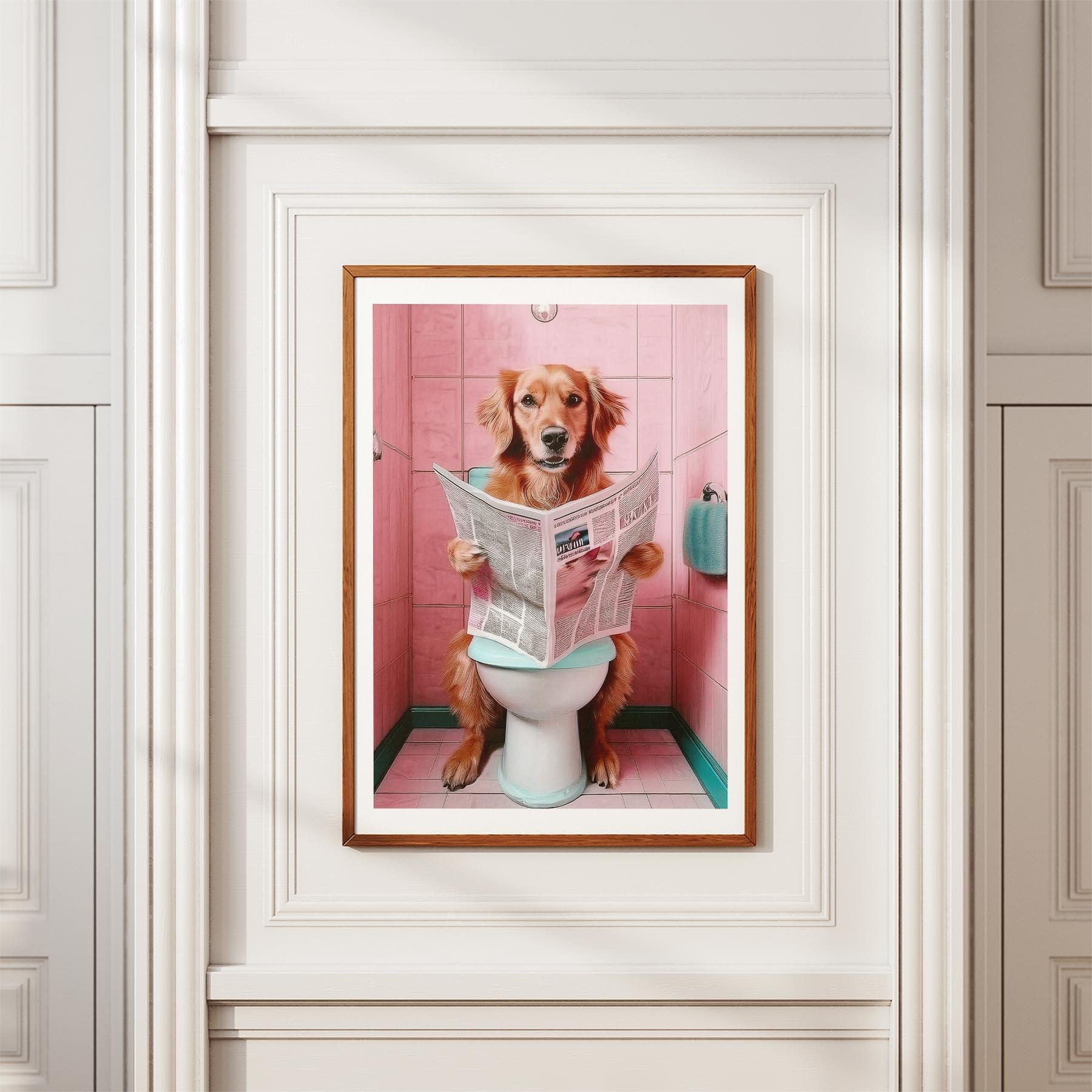 Golden Retriever Toilet Humour Dog Series 4 image 3