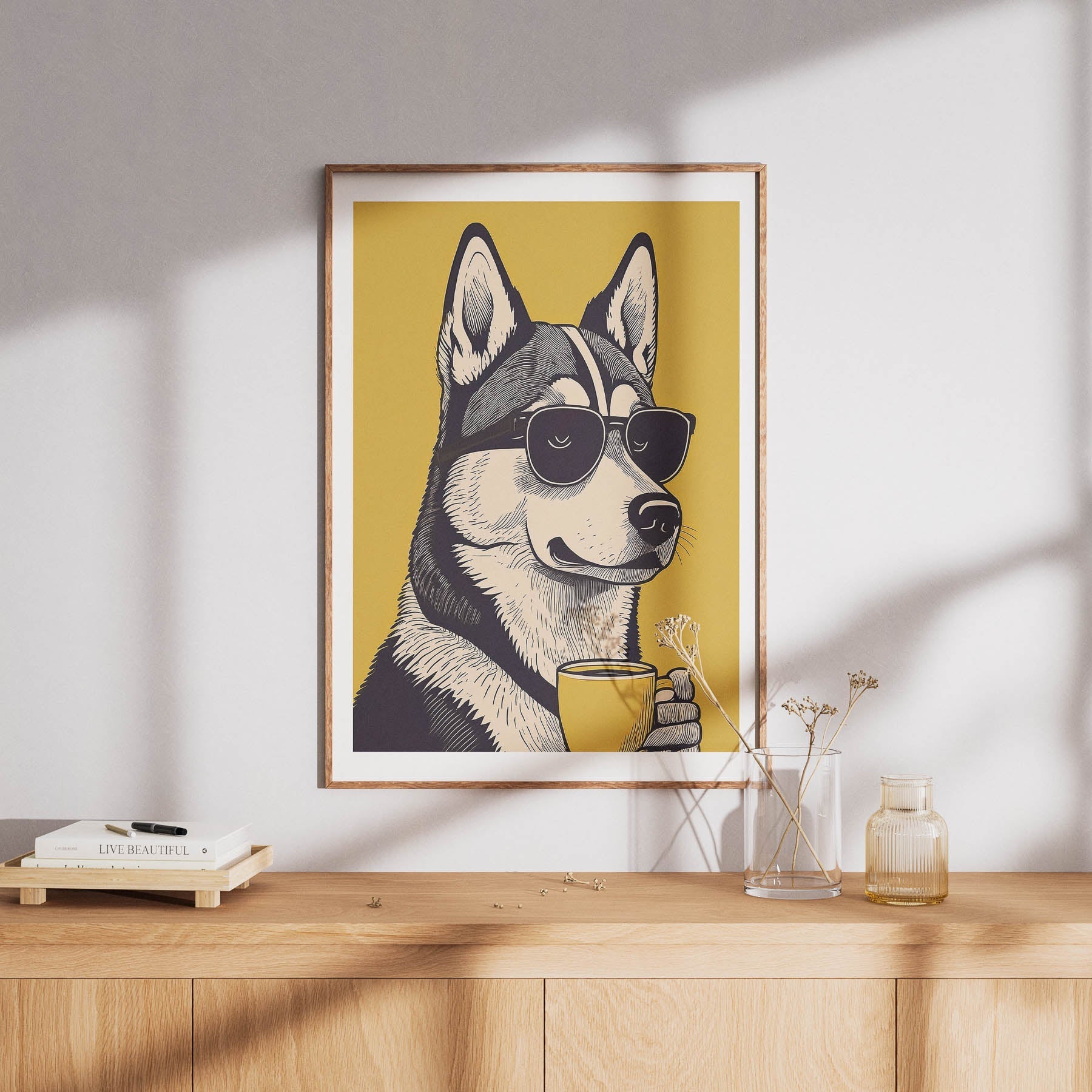 Siberian Husky Chillin Coffee Dog image 8