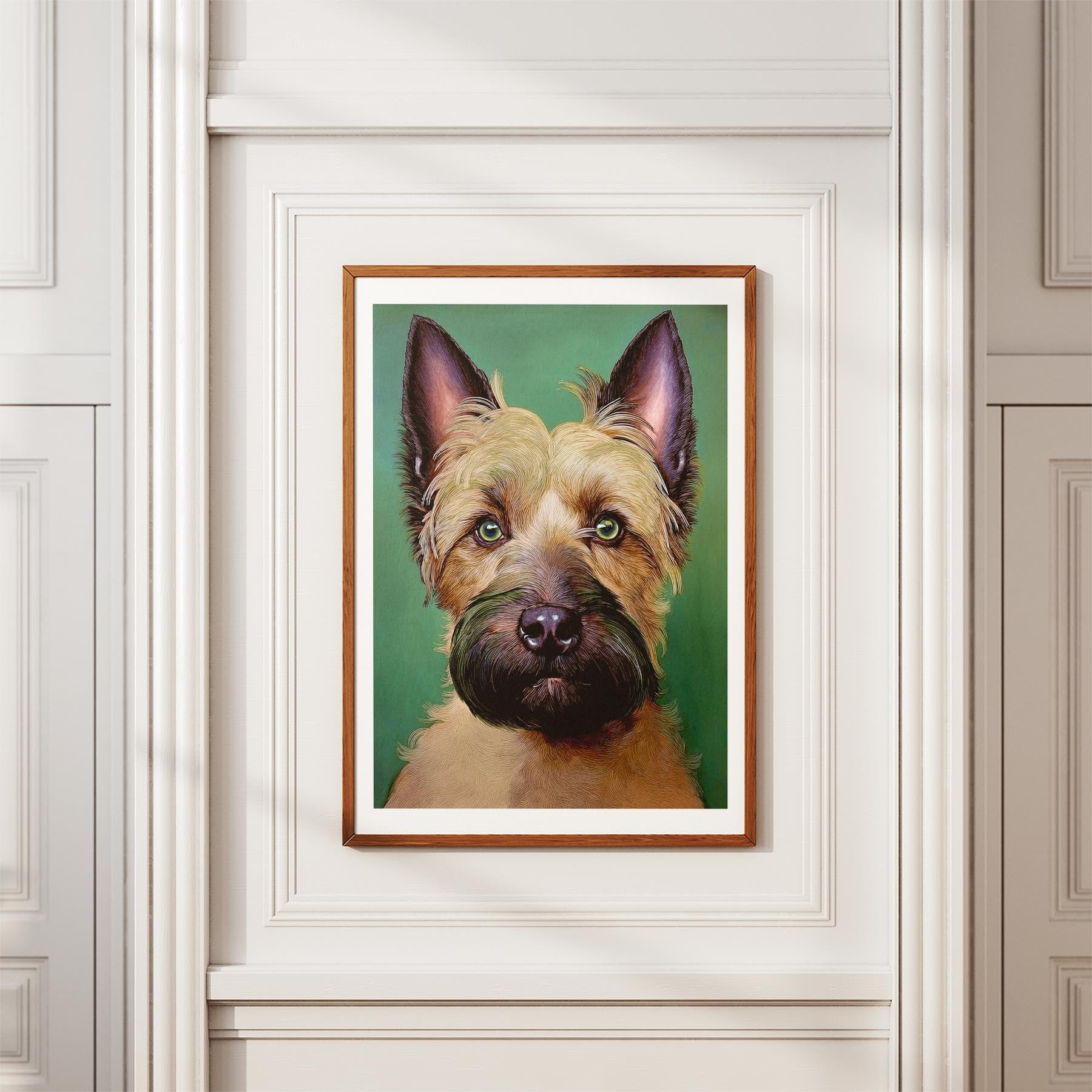 Scottish Terrier Green Painted Series image 3