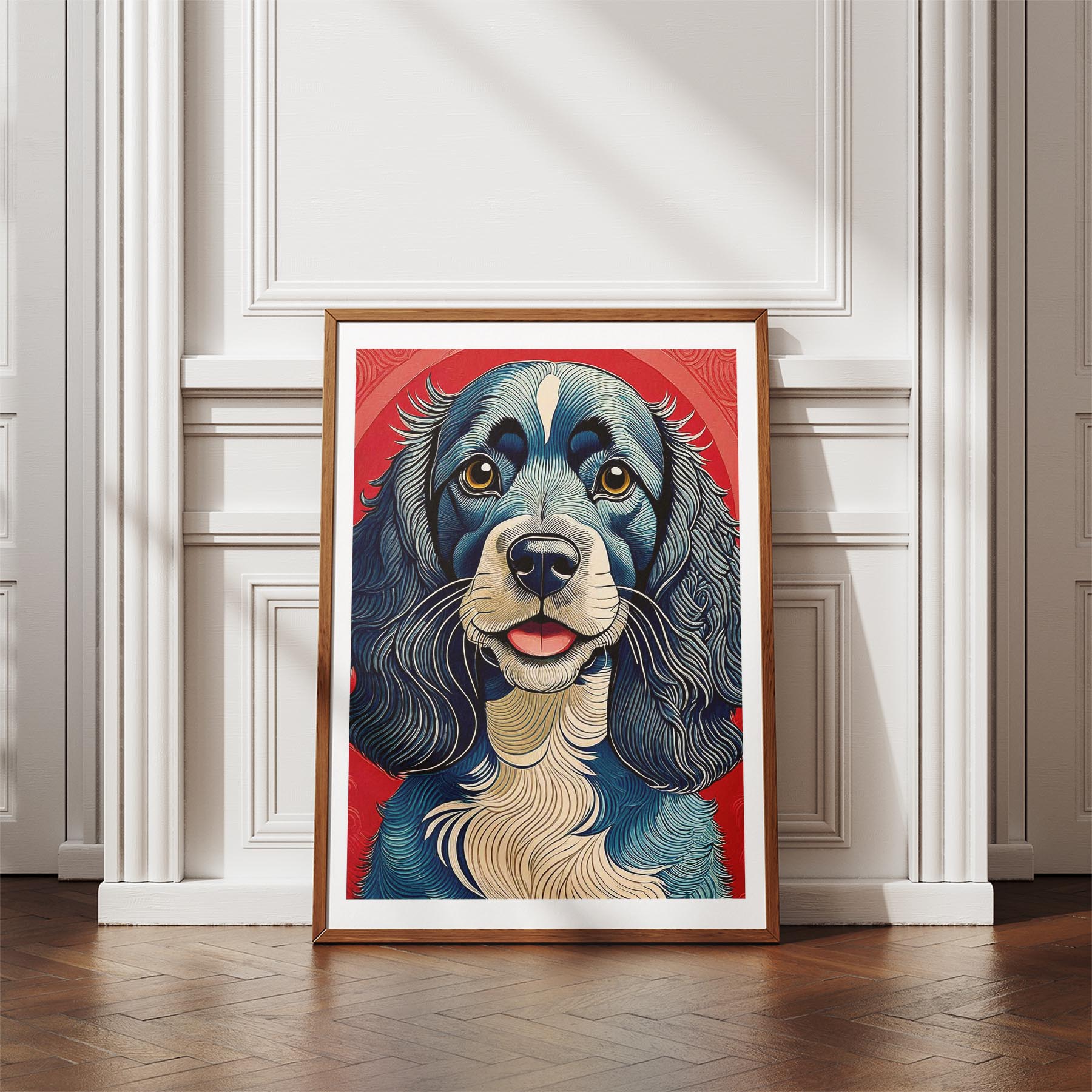 Cocker Spaniel Hokusai Japanese Inspired Dog Series image 4