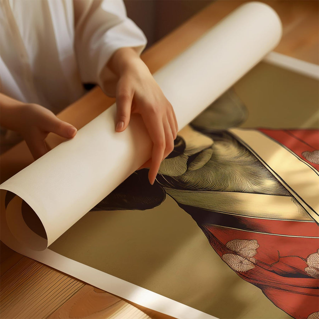 Curly Coated Retriever Japanse Kimono Dog Series image 1