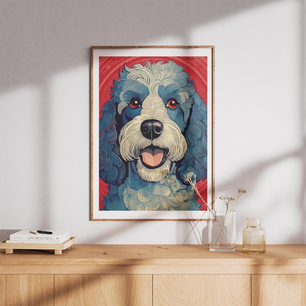 Cavoodle Hokusai Japanese Inspired Dog Series image 8