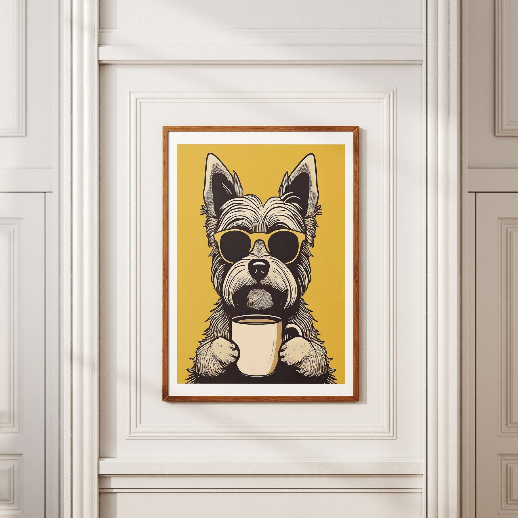 Yorkshire Terrier Chillin Coffee Dog image 2