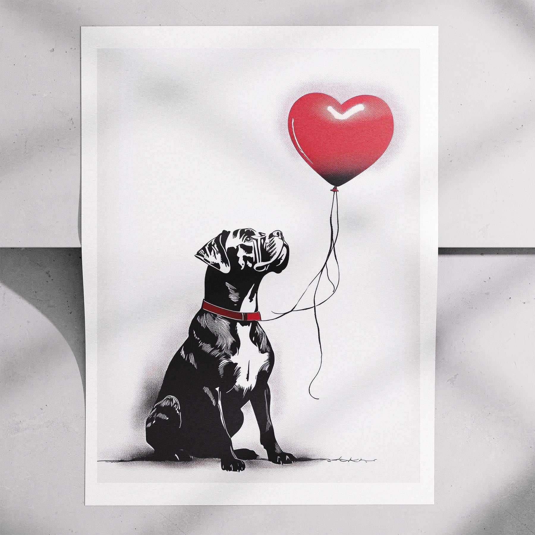 Boxer DOGSY Series inspired by the Art of Banksy image 7