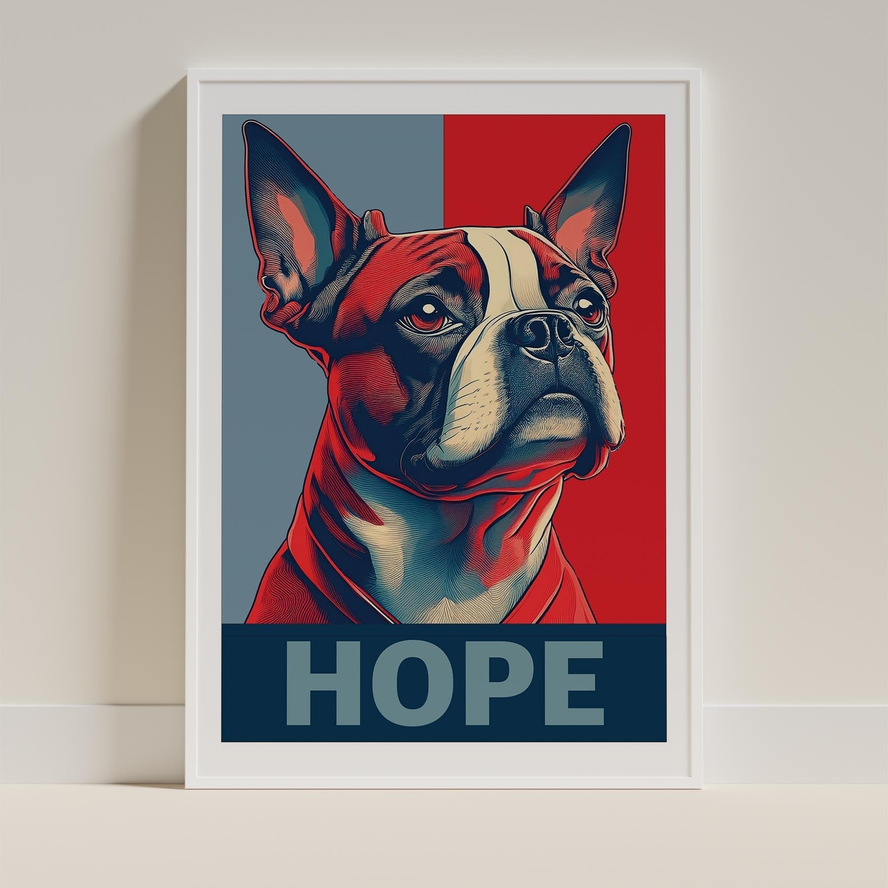 Boston Terrier HOPE Series Inspired by the Obama Poster image 9