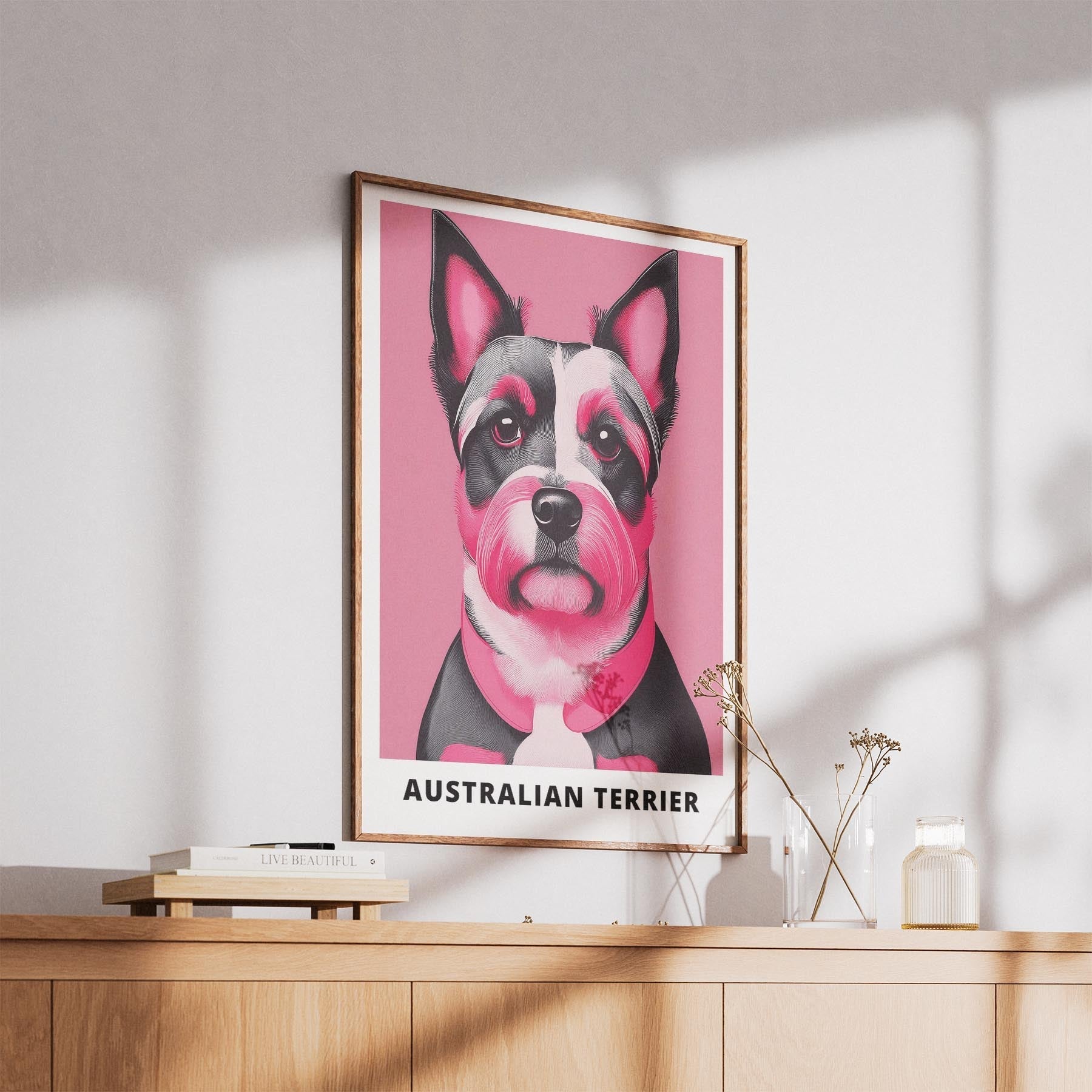 Australian Terrier Pink and Black Dog Series 1 image 5