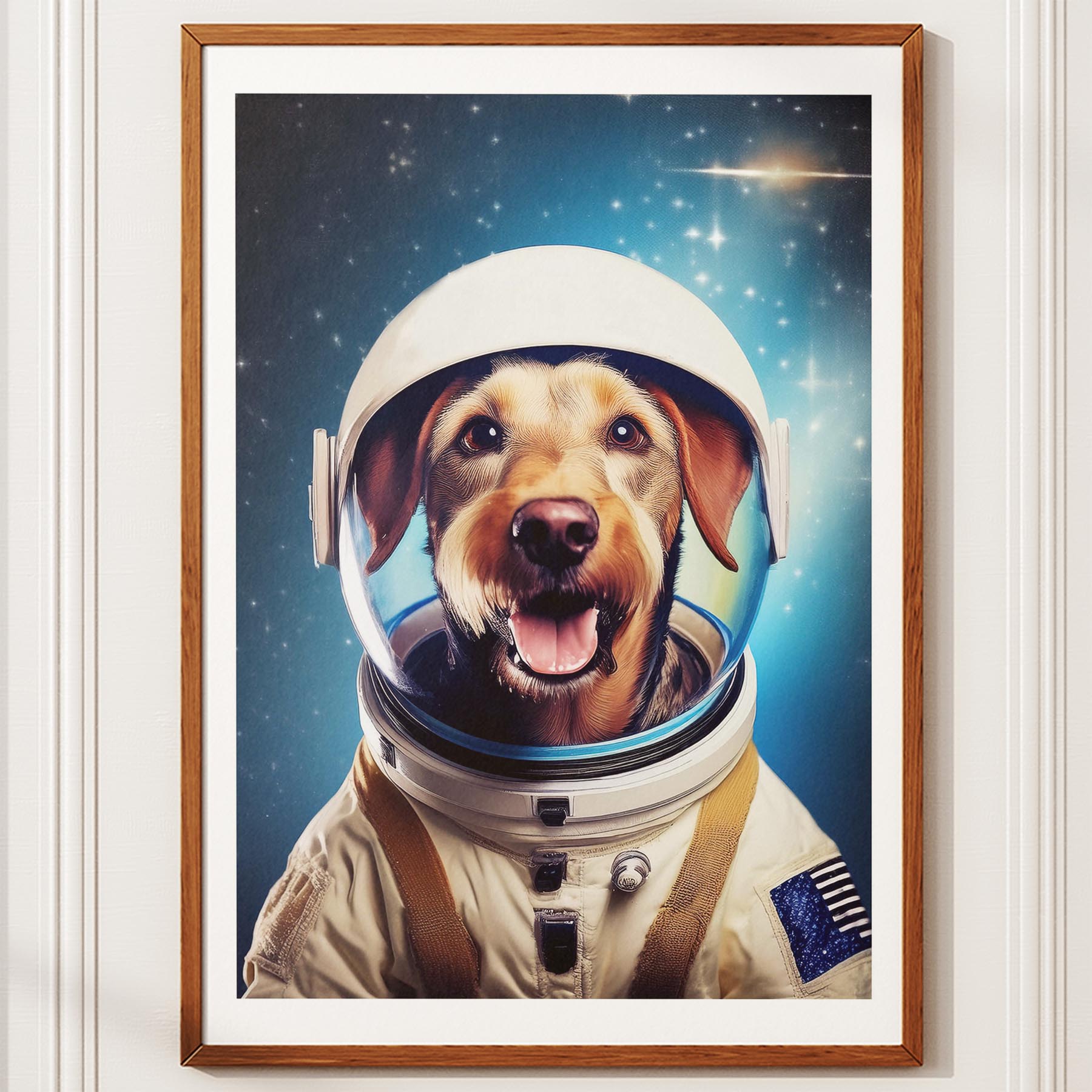 Airedale Astronaut Dog Series image 10