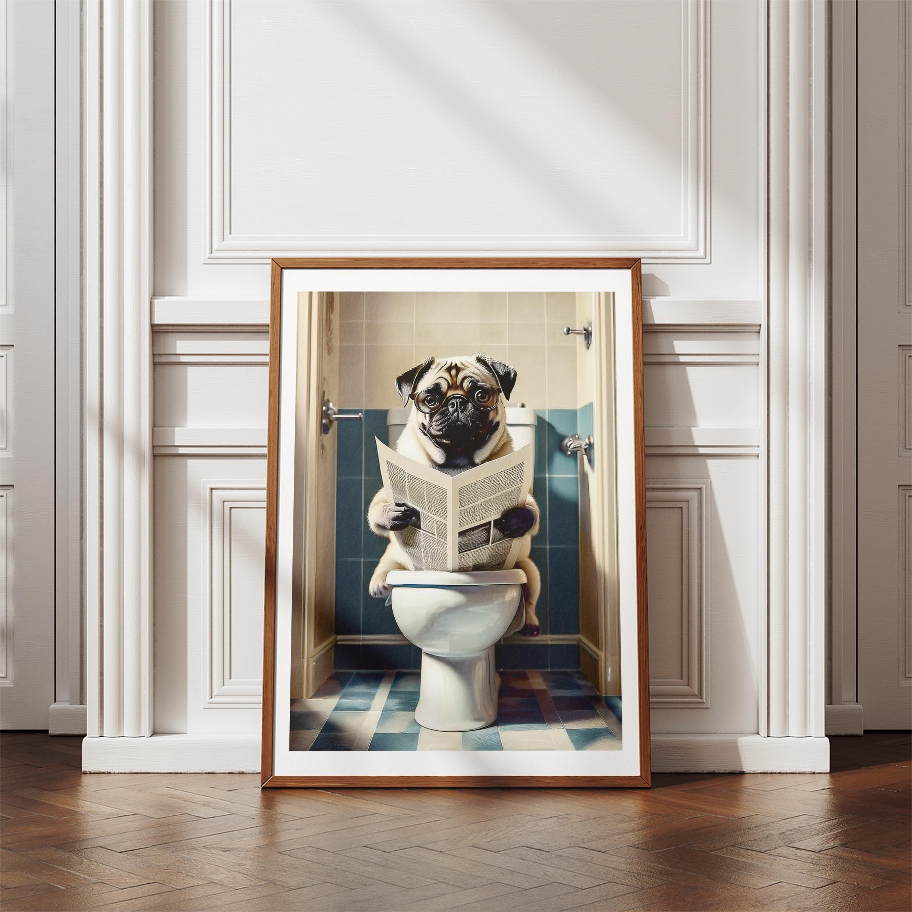 Pug Toilet Humour Dog Series 1 image 4