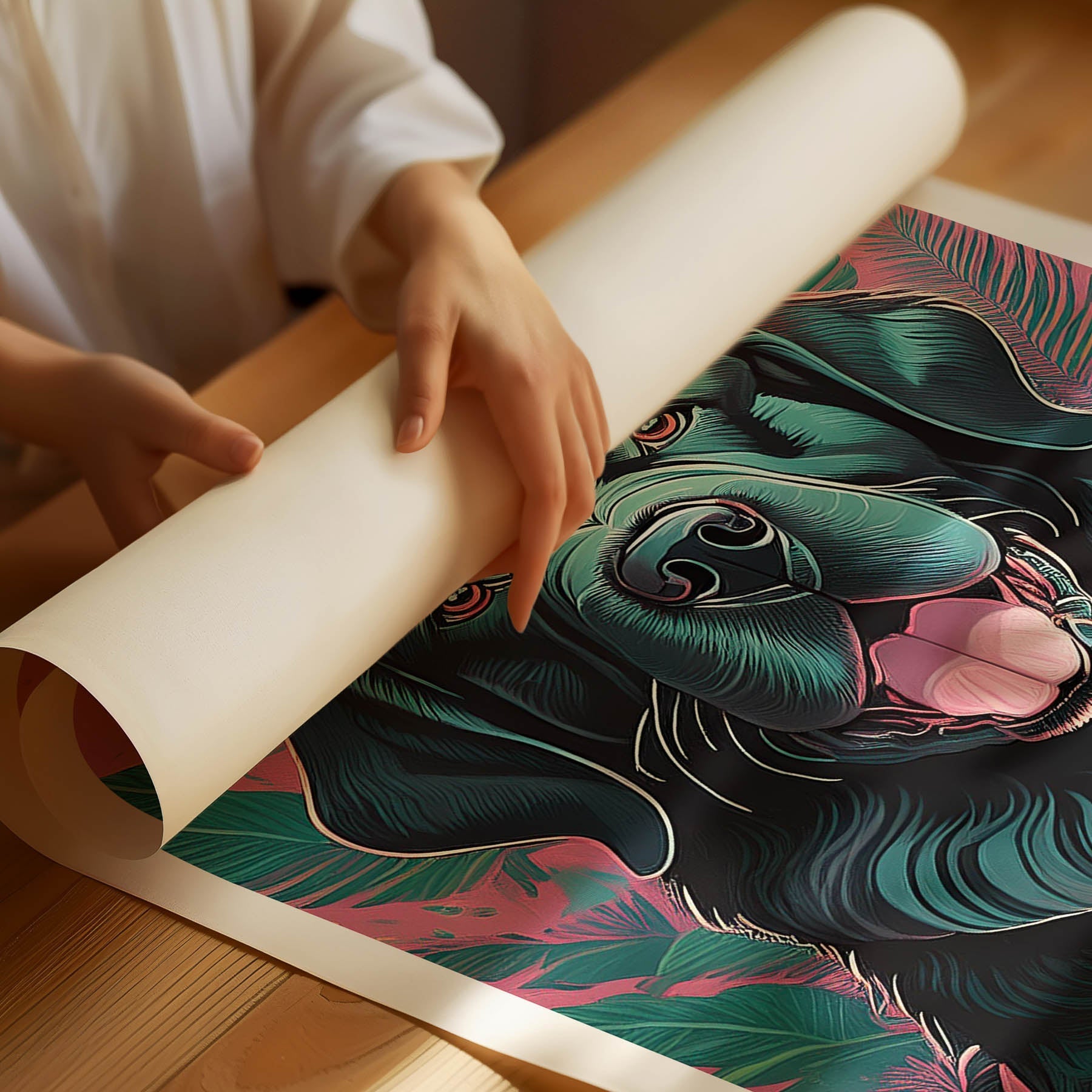 Newfoundland Flowery Dog image 1