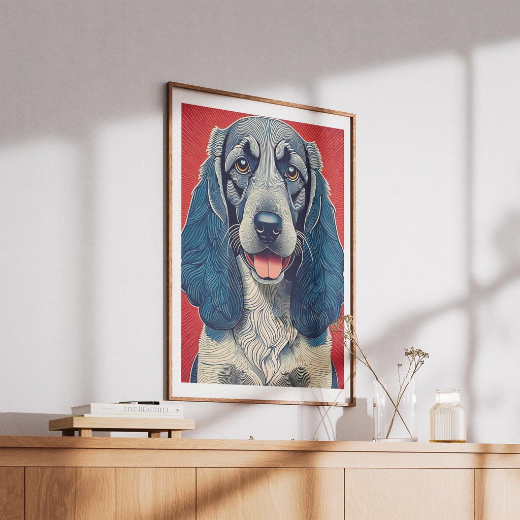 Bloodhound Hokusai Japanese Inspired Dog Series 1 image 5