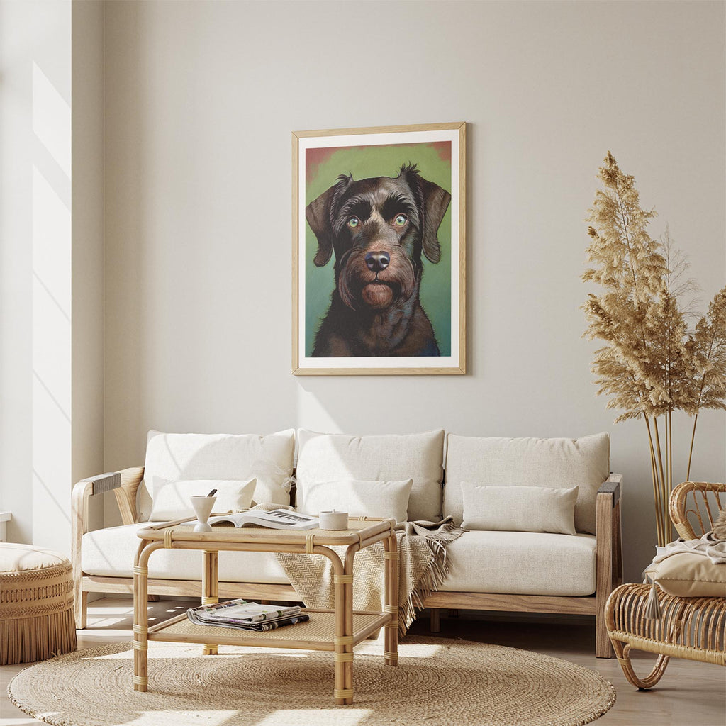 Black Russian Terrier Green Painted Series image 2