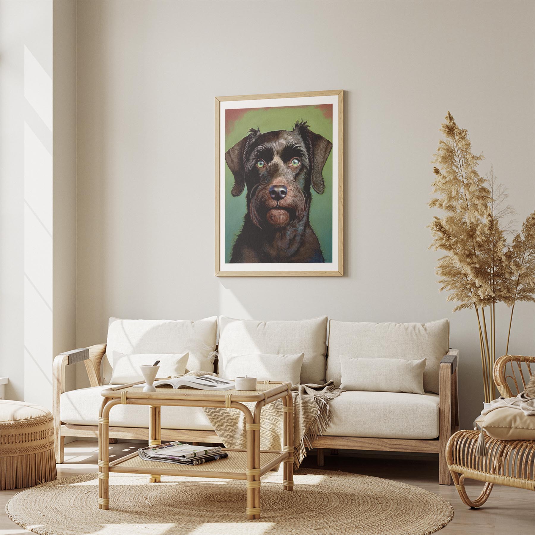 Black Russian Terrier Green Painted Series image 2