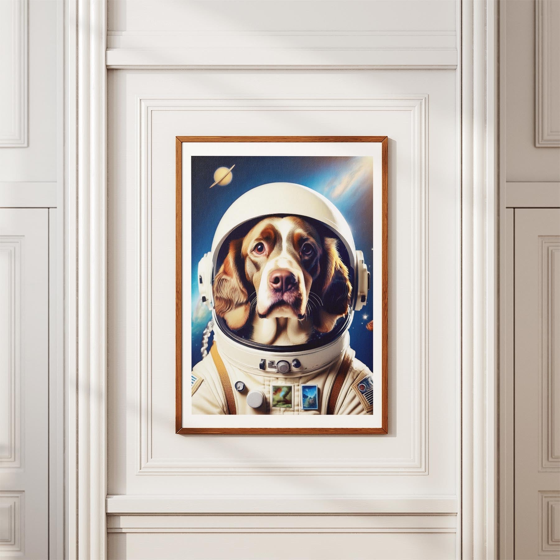 English Springer Spaniel Astronaut Dog Series image 3