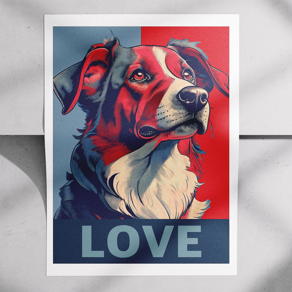 Border Collie LOVE Series Inspired by the Obama Poster image 7