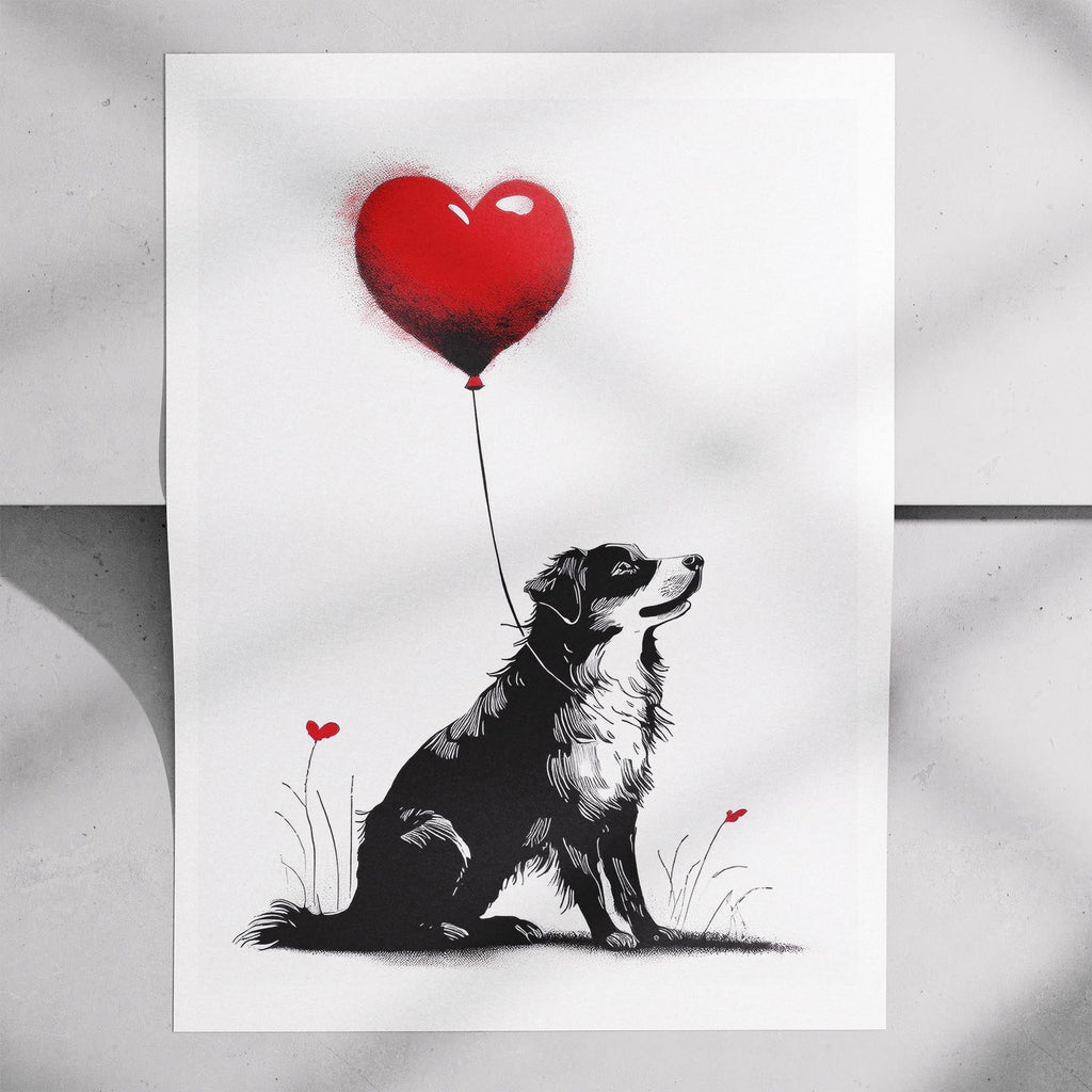 Australian Shepherd DOGSY Series inspired by the Art of Banksy image 7