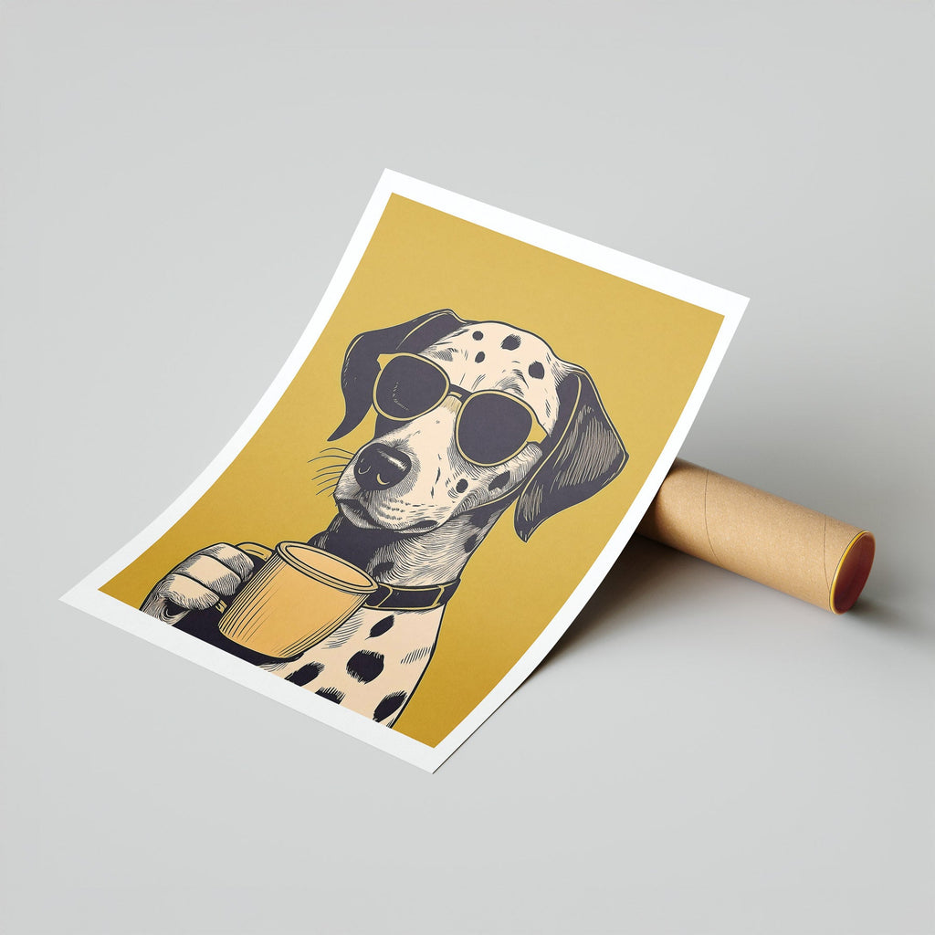 Dalmation Chillin Coffee Dog image 7