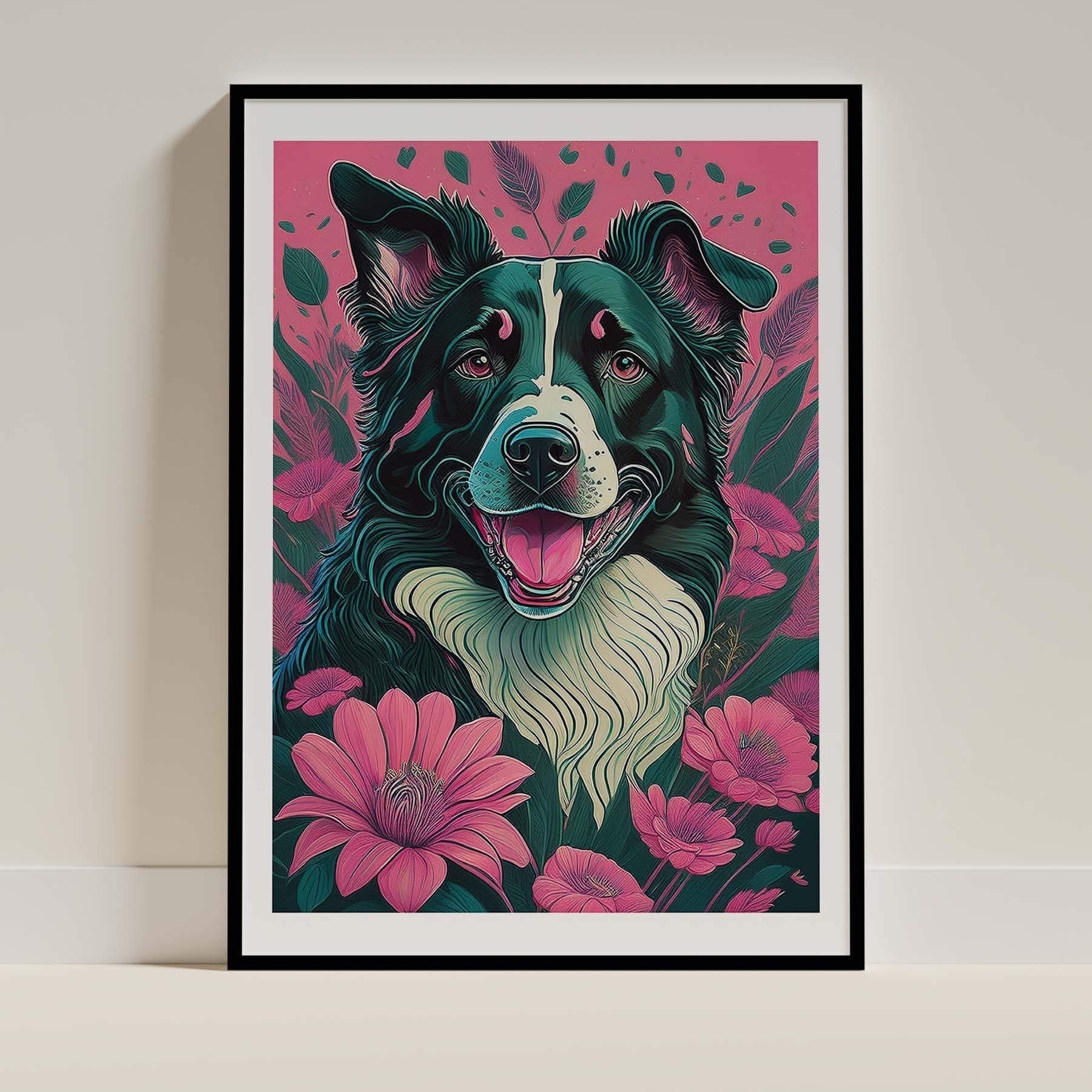 Border Collie Dog Art Print Unframed Vol 2 | 11 Unique Designs | Wall Art Gift for Dog Lovers - Image 8 | Dogsy & Co