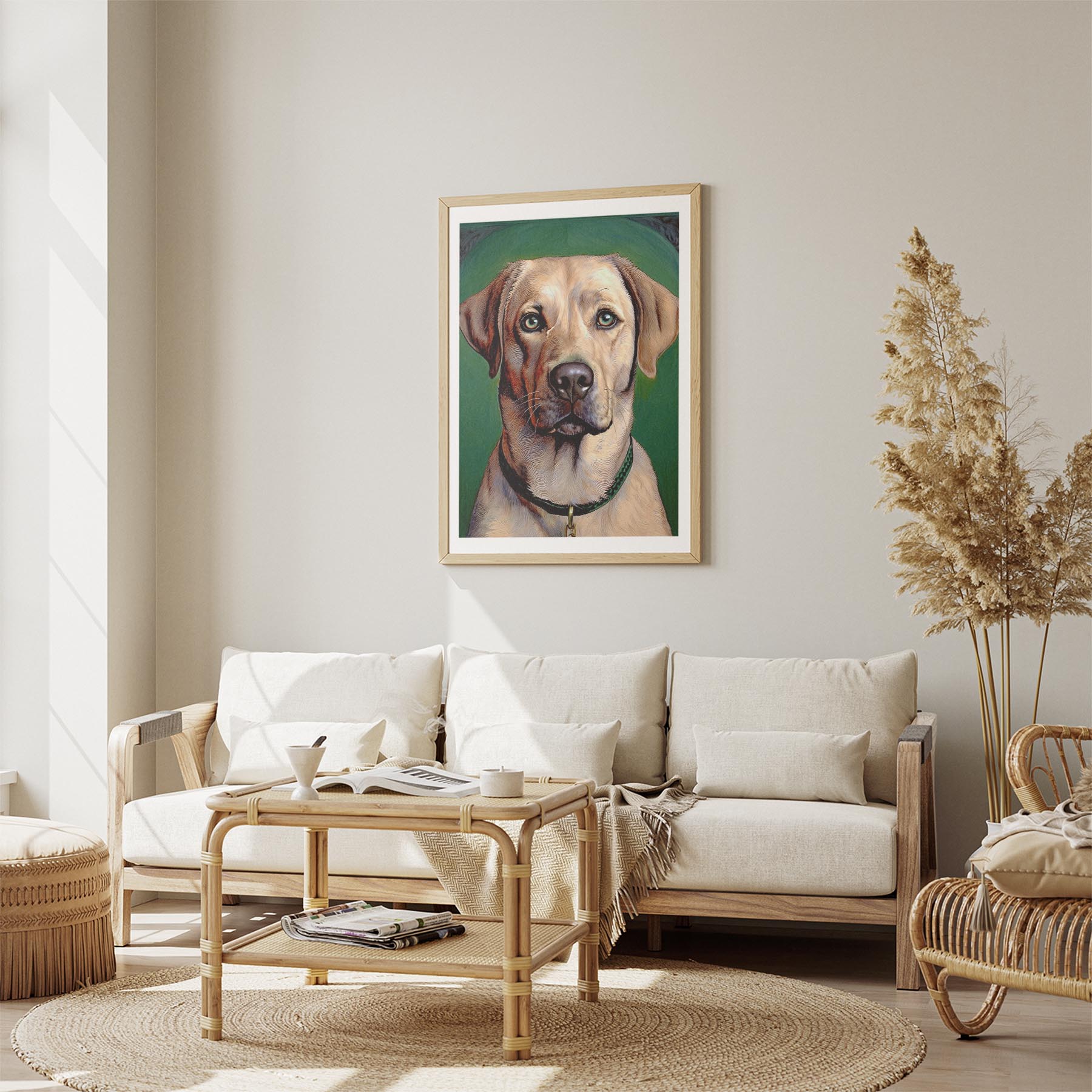 Labrador Retriever Green Painted Series image 2