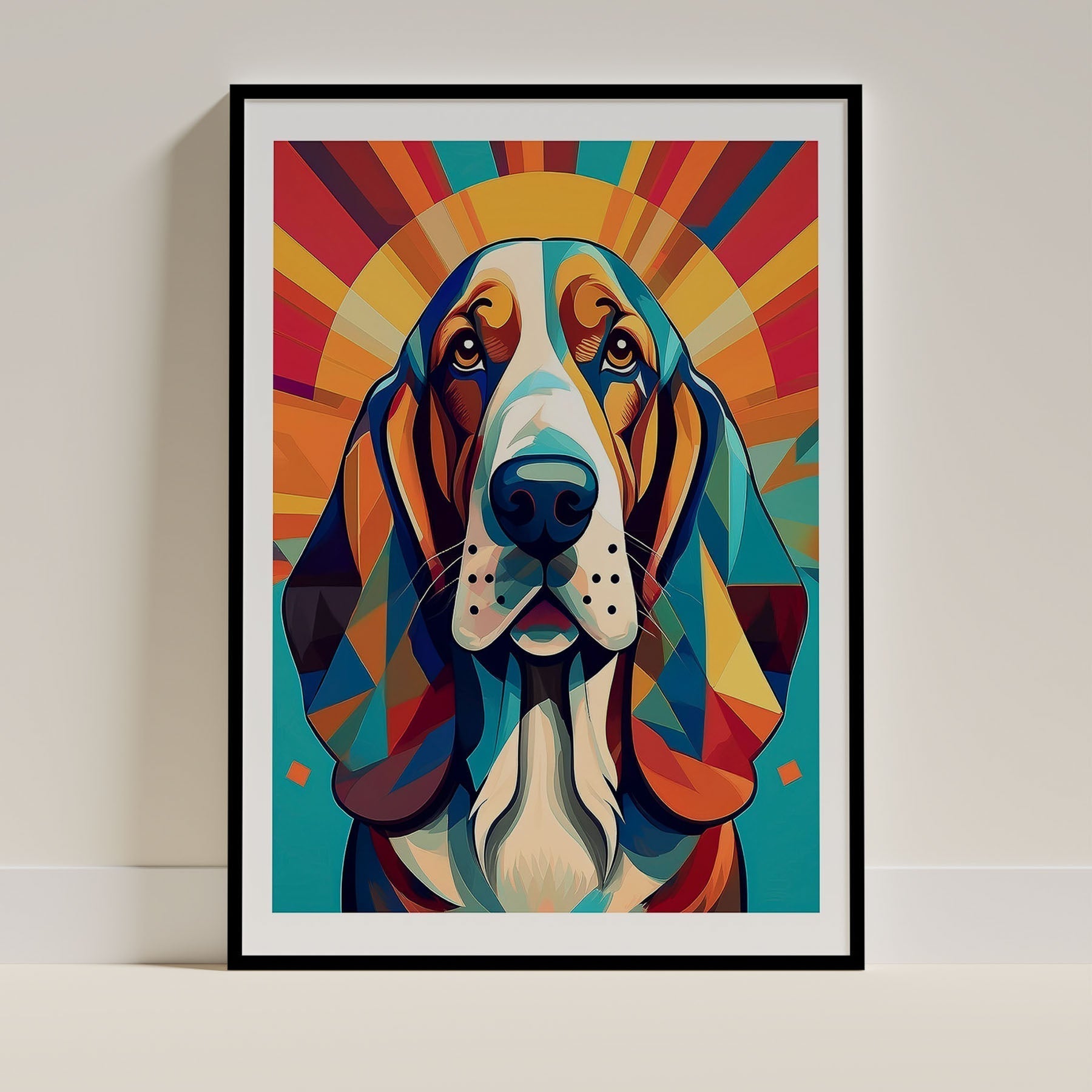 Basset Hound Dog Art Print Unframed Vol 2 | 10 Unique Designs | Wall Art Gift for Dog Lovers - Image 9 | Dogsy & Co