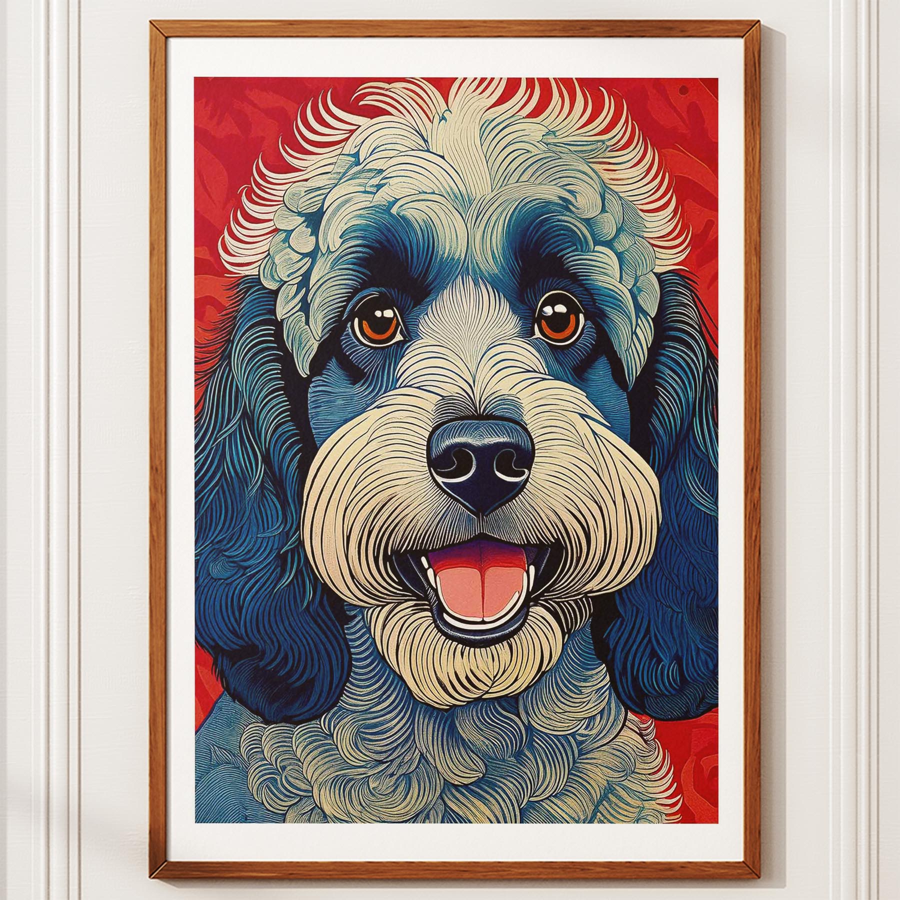 Cavoodle Hokusai Japanese Inspired Dog Series 2 image 10