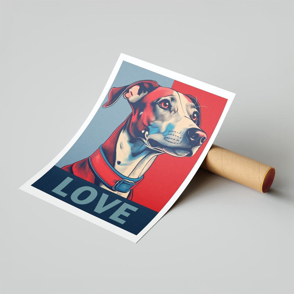 Whippet LOVE Series Inspired by the Obama Poster image 6