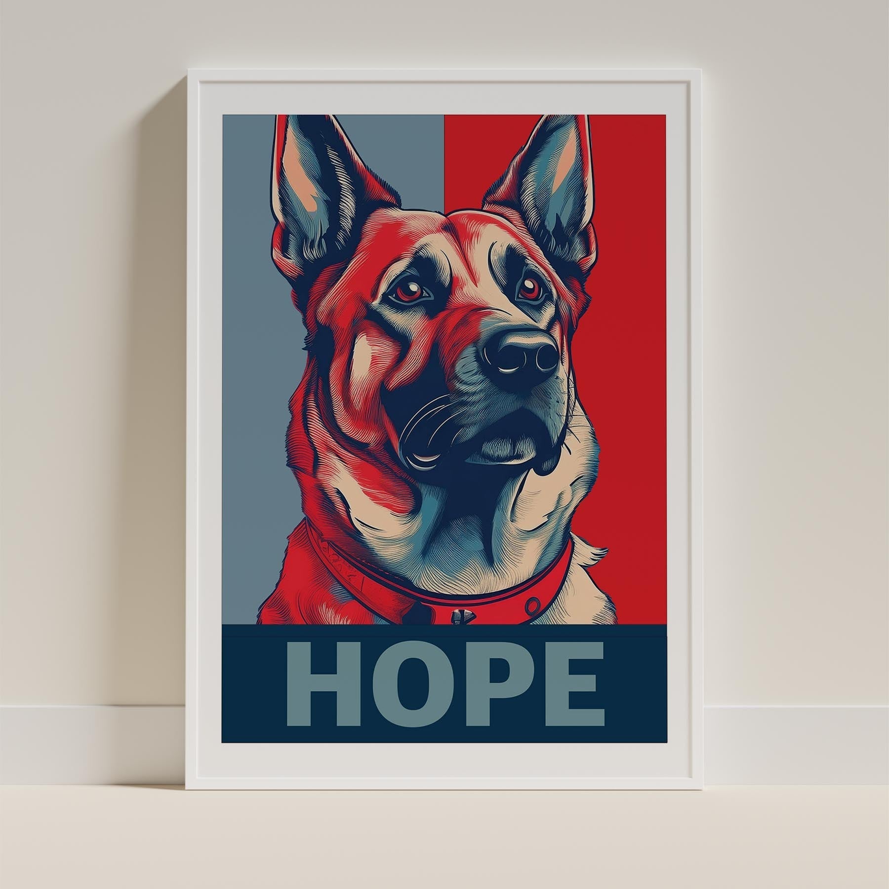 German Shepherd HOPE Series Inspired by the Obama Poster image 9