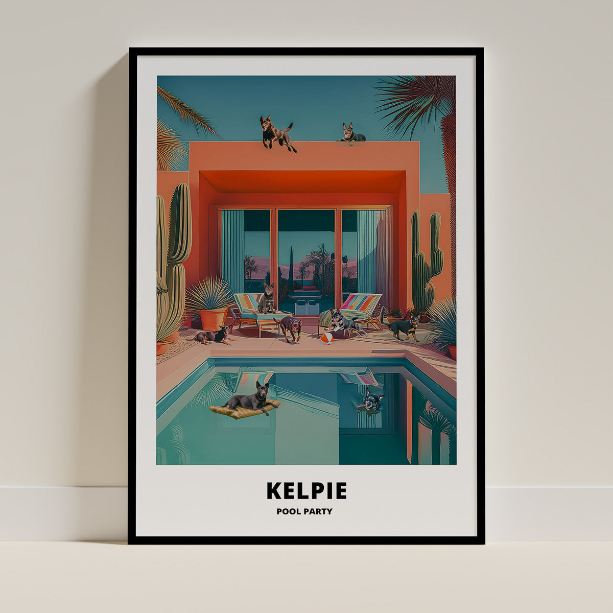 Australian Kelpie Dog Art Print Unframed Vol 2 | 7 Unique Designs | Wall Art Gift for Dog Lovers - Image 7 | Dogsy & Co