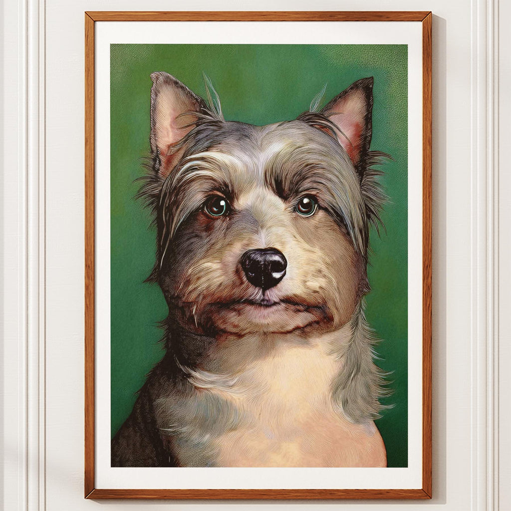 Australian Silky Terrier Green Painted Series image 10