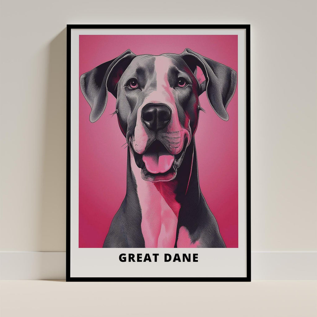 Great Dane Pink and Black Dog Series 2 image 0