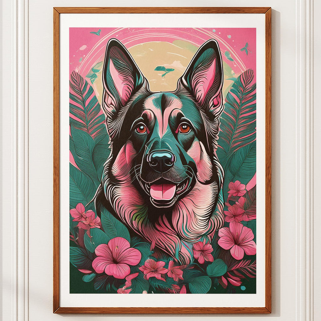 German Shepherd Flowery Dog image 10