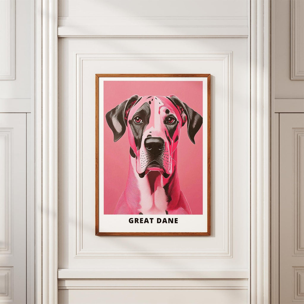 Great Dane Pink and Black Dog Series 3 image 3